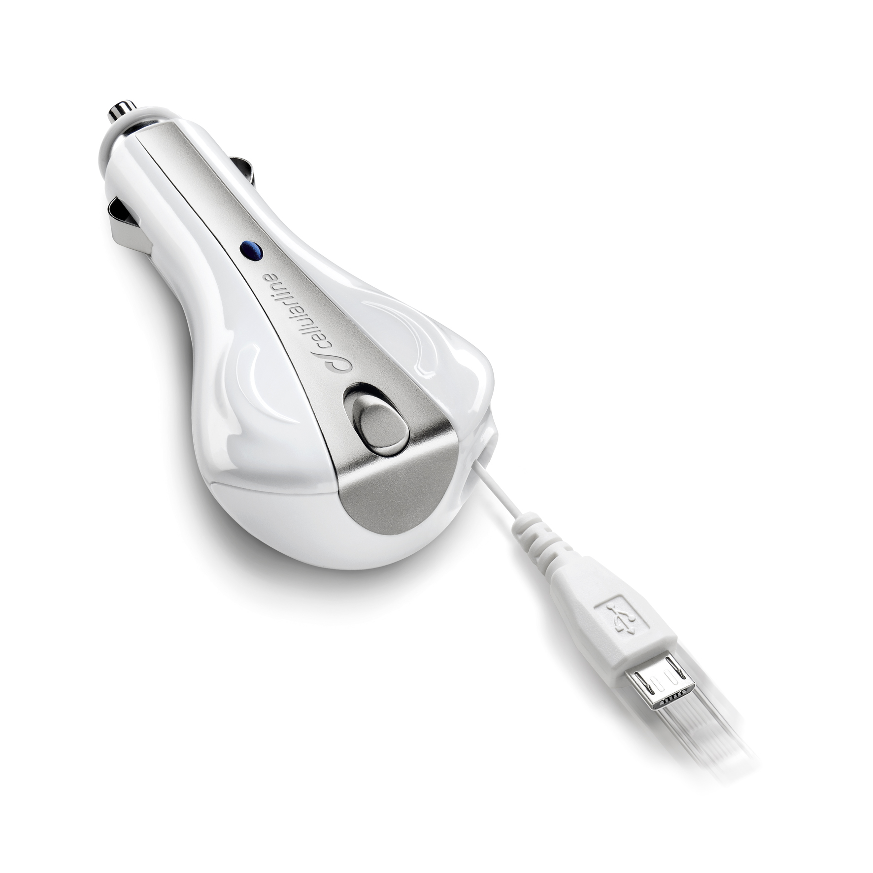 Car charger roller, micro-usb 1, white