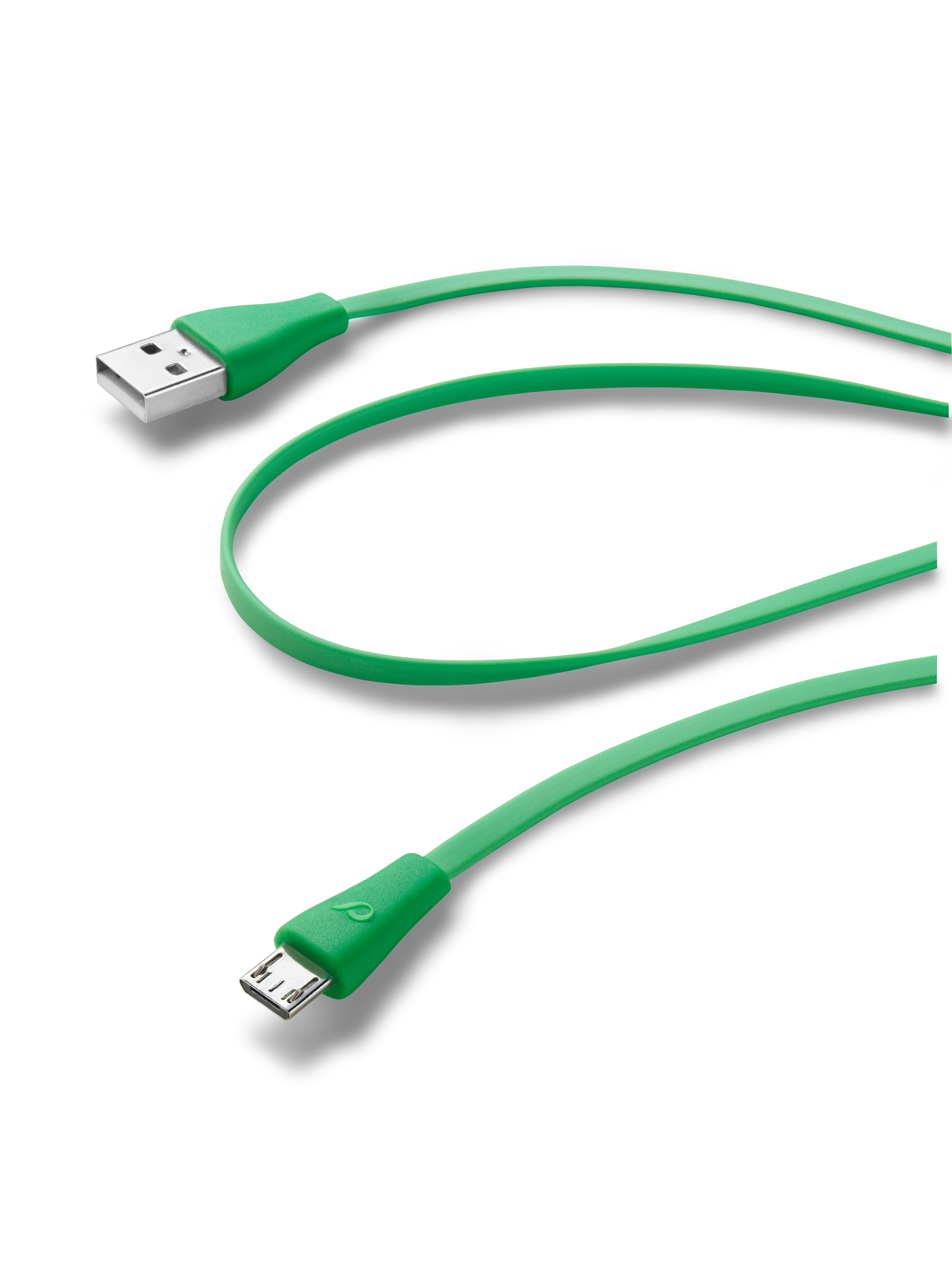 Data cable, micro-usb flat, green