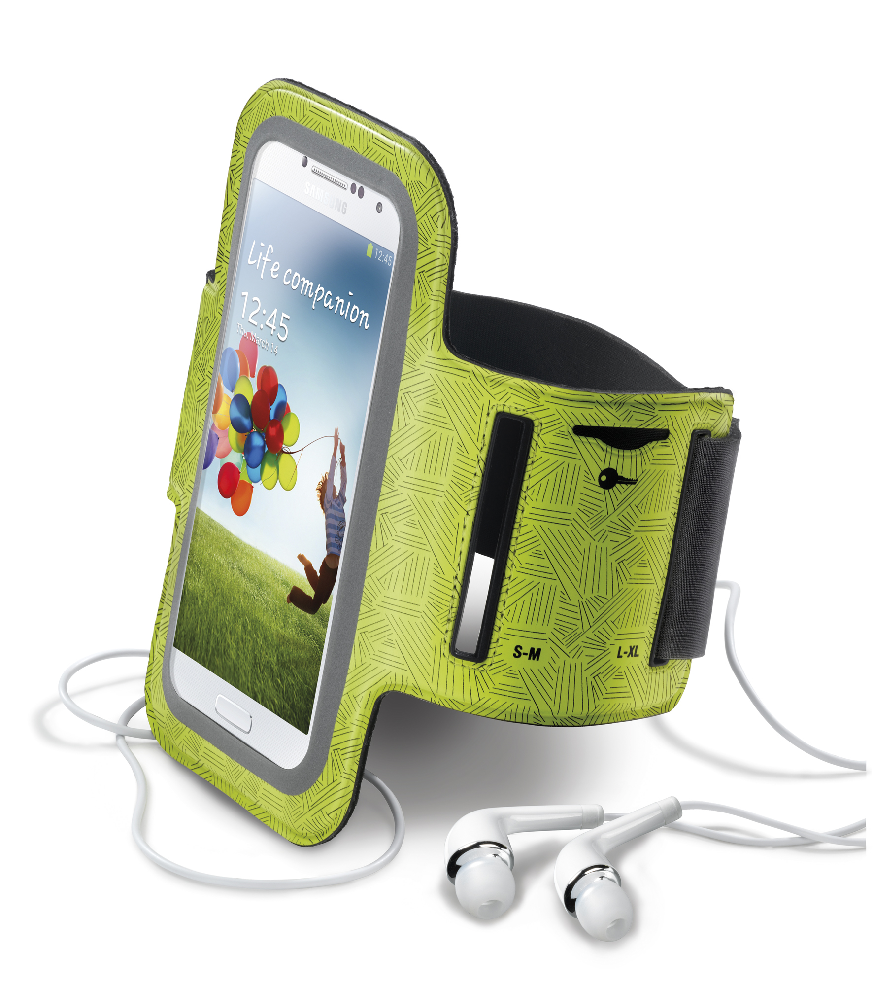 Armband, smartphone 5", lime green