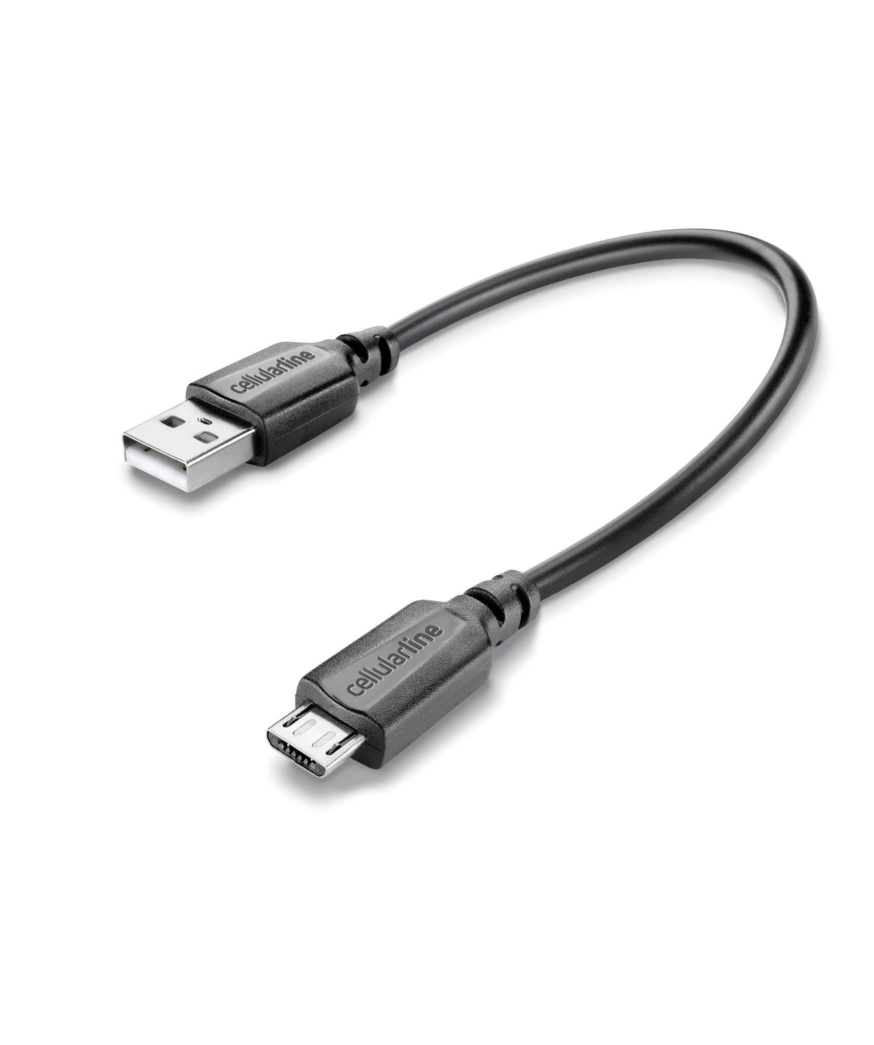 Data cable travel, micro-usb (15cm), black