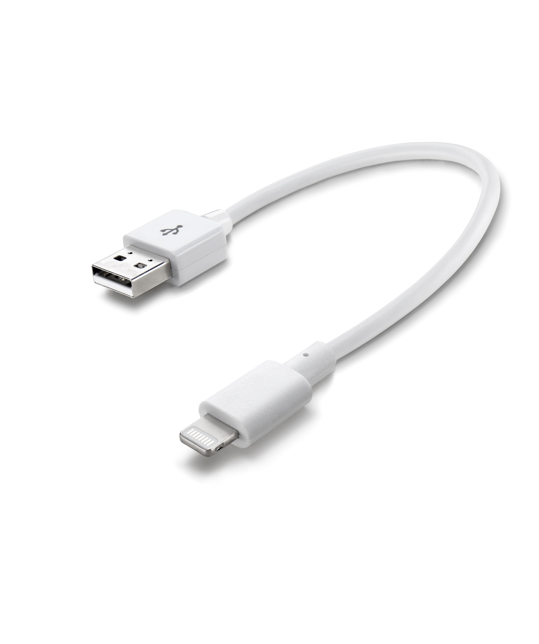 Data kabel travel, Apple lightning (15cm), wit