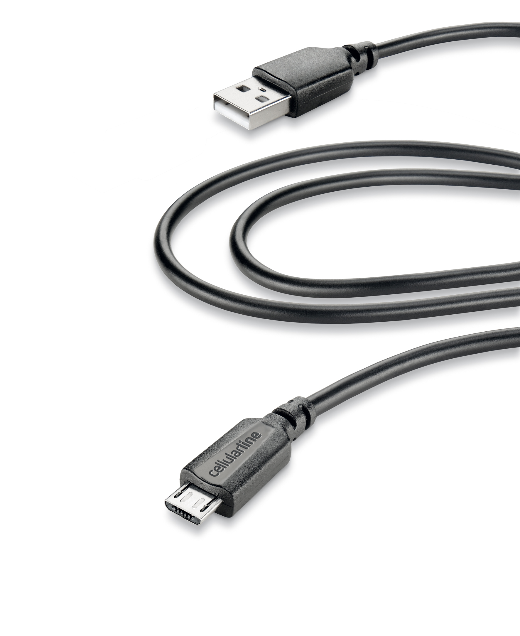 Data cable, micro-usb home 2m, black