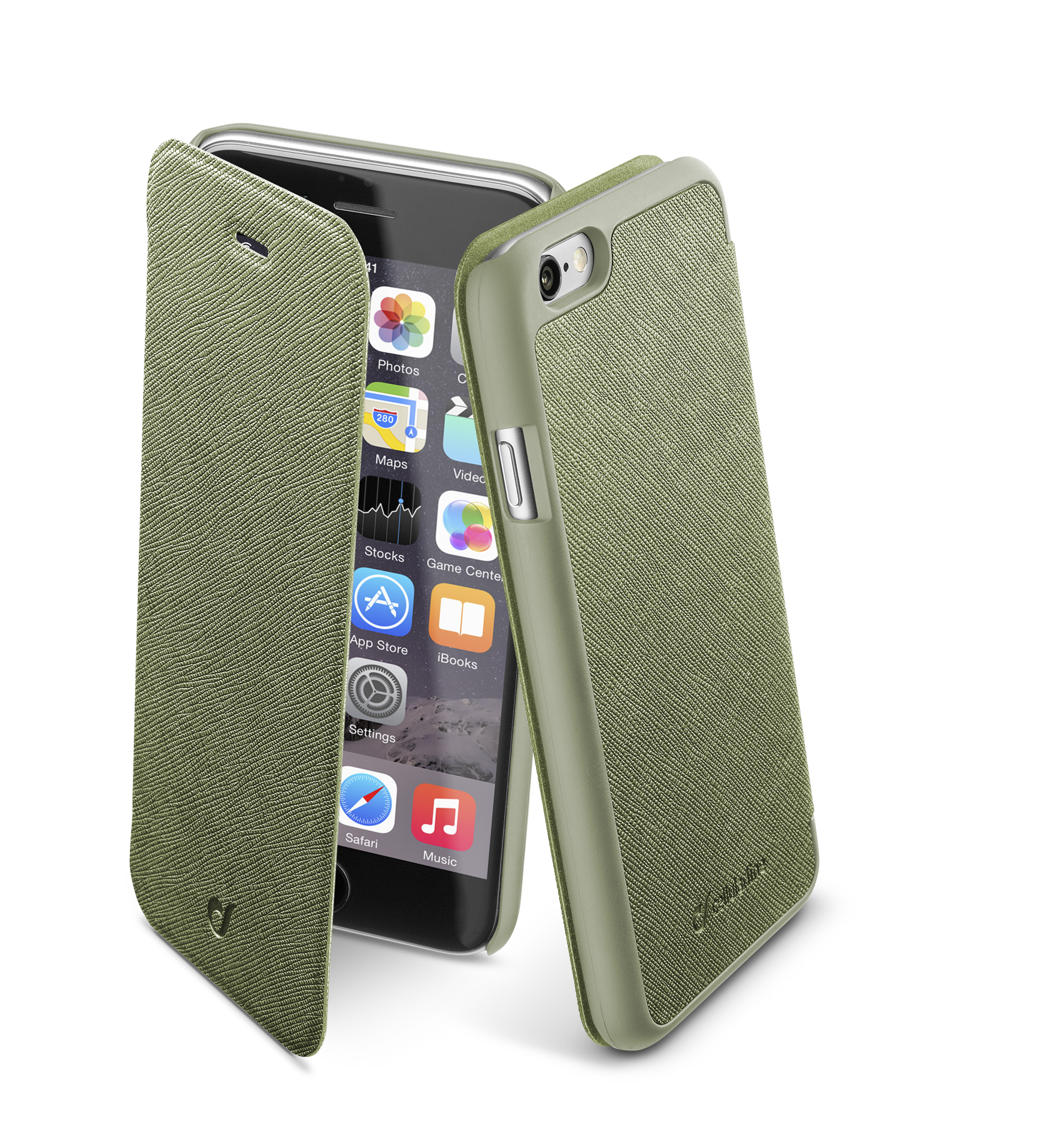 iPhone 6s/6, tasje, book color, groen
