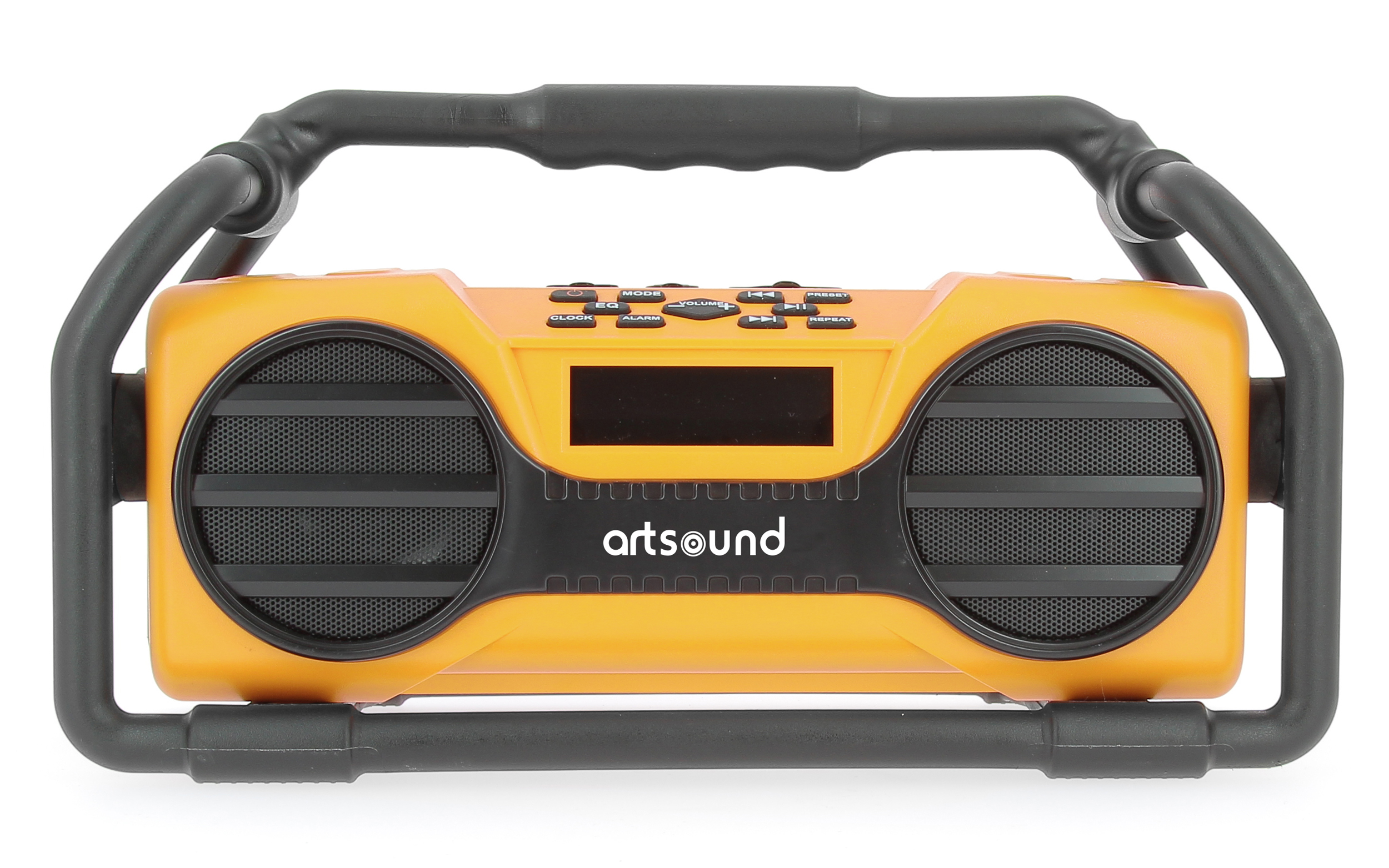 U6, digital recharg. all-round radio, FM/SD/AUX/BT, yellow