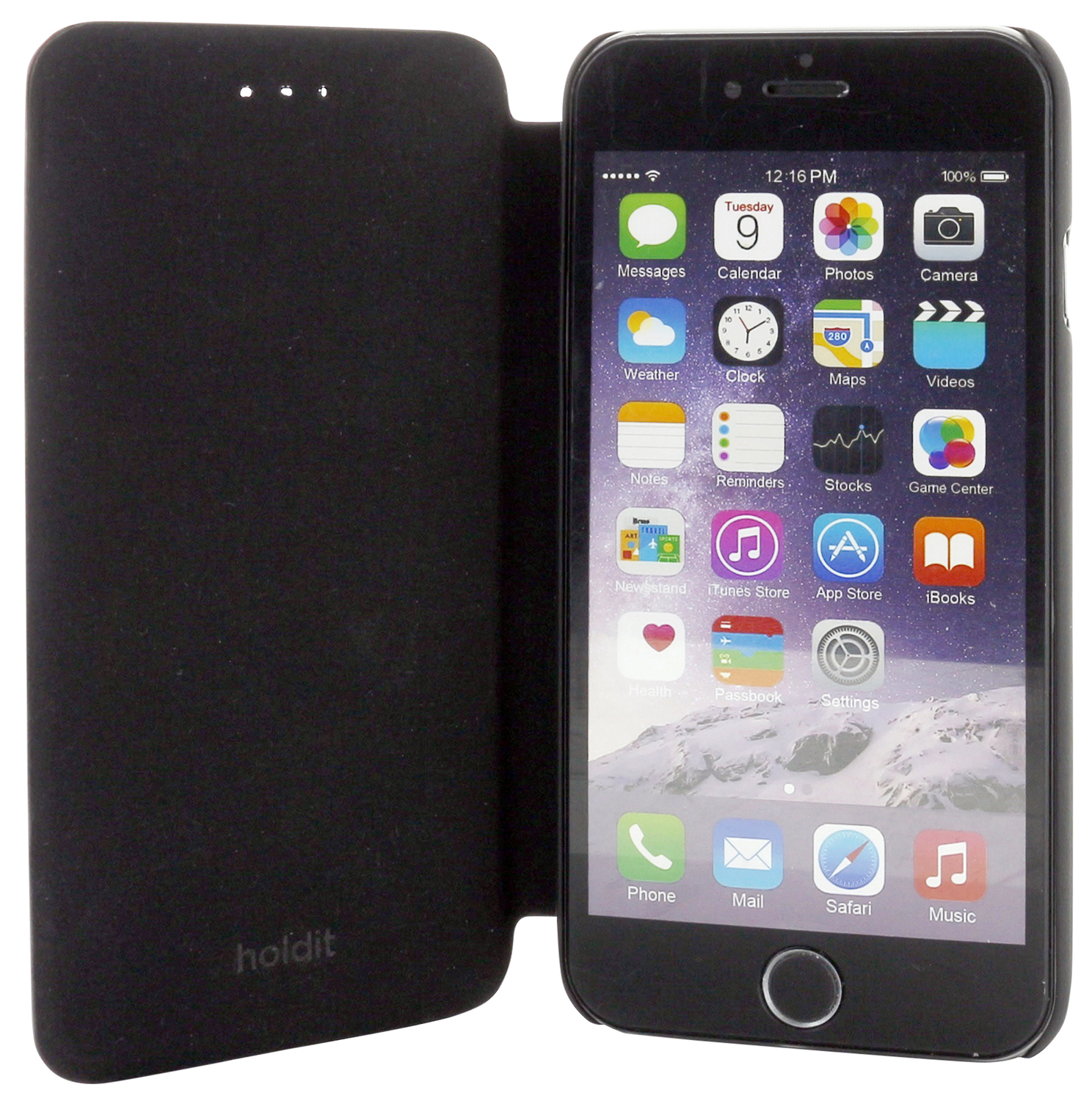 iPhone 6s/6, case book slim, black