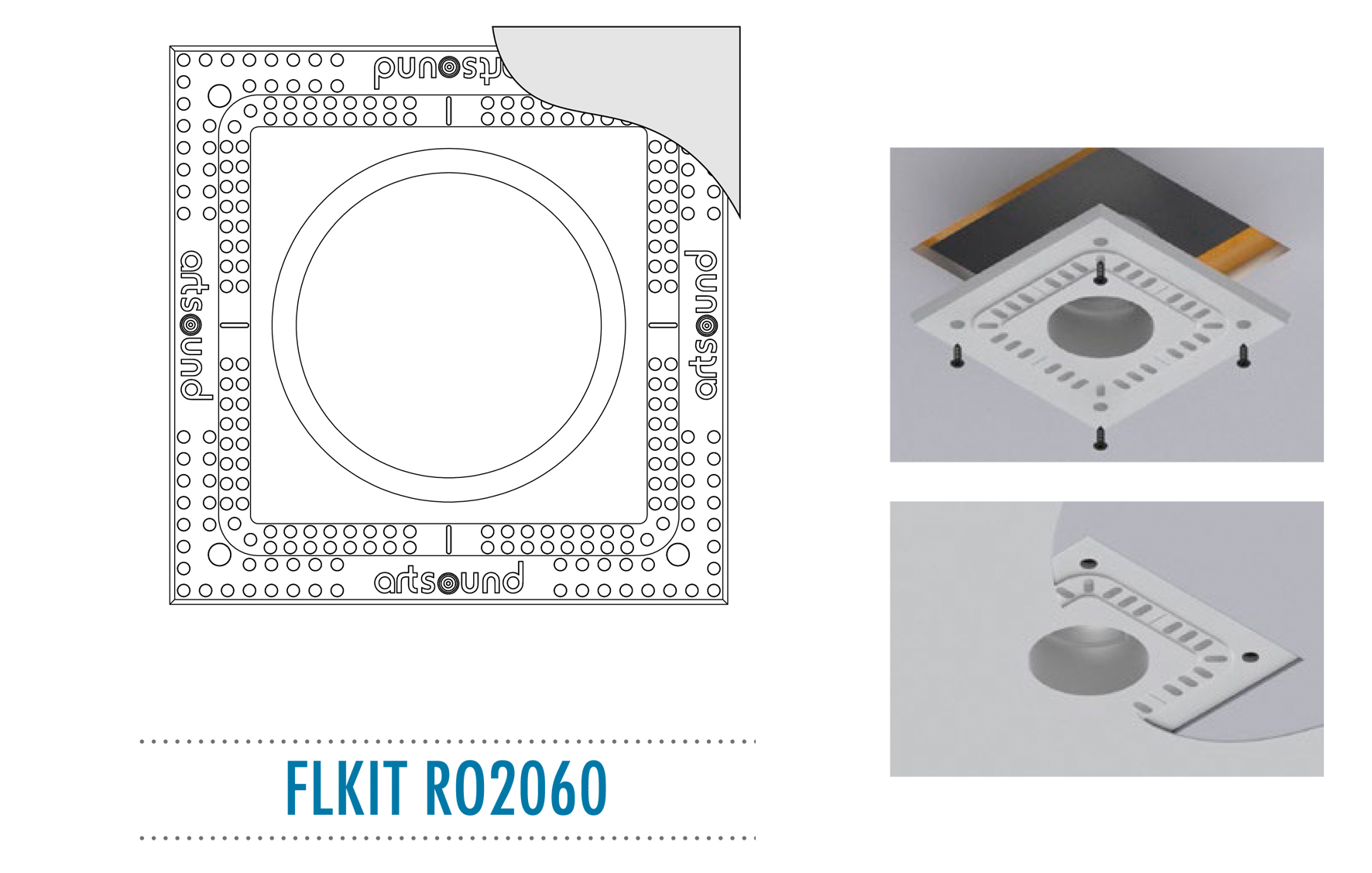 FLKIT RO2060, Flush mount kit voor RO2060