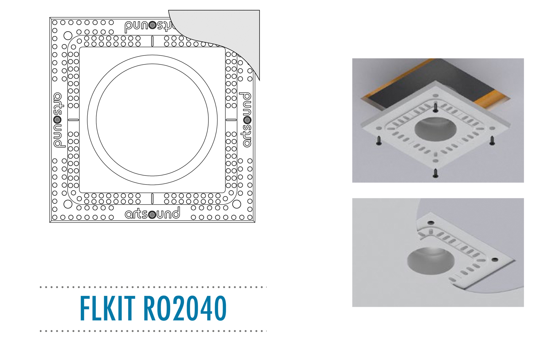 FLKIT RO2040, Flush mount kit for RO2040