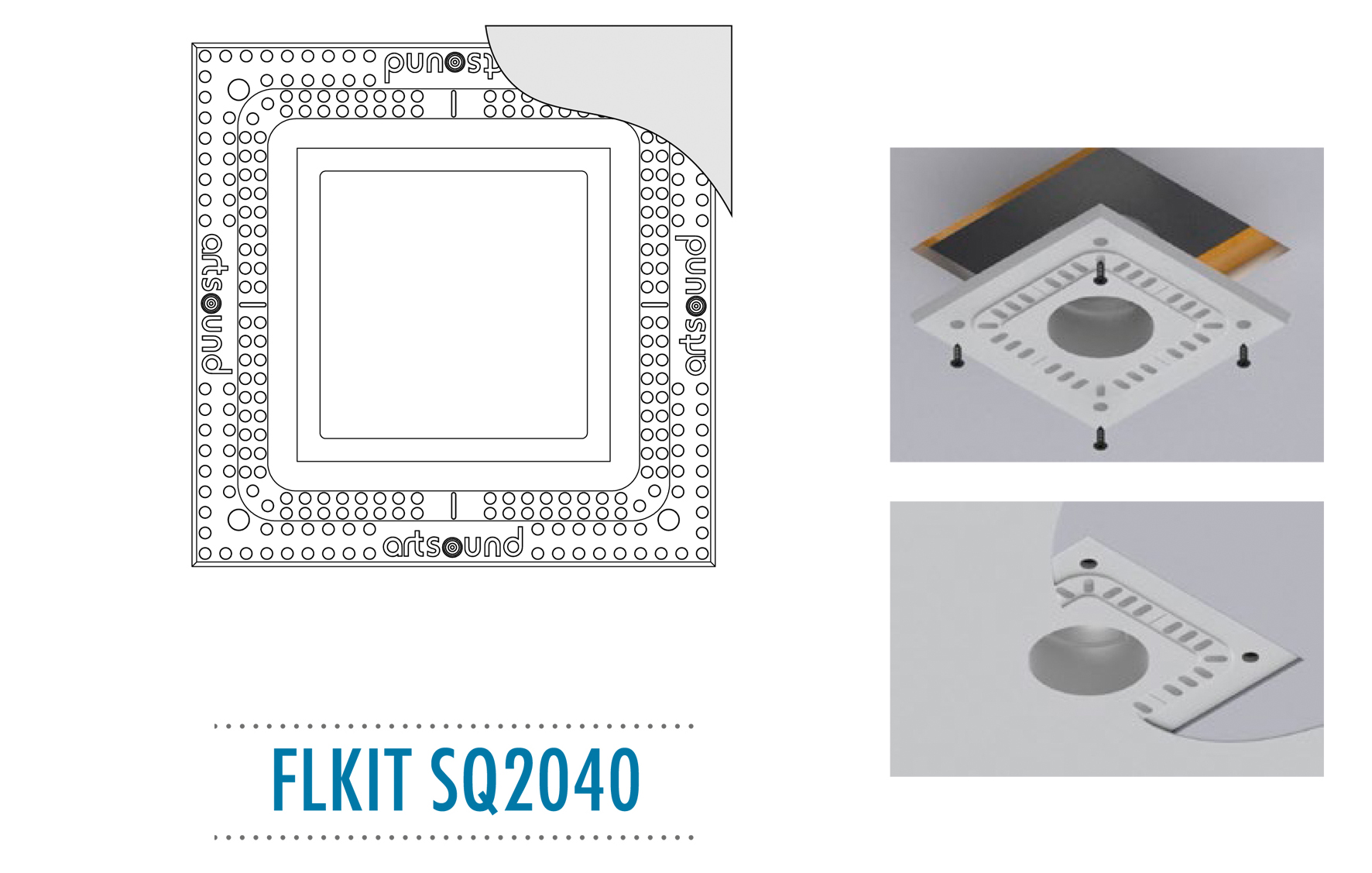 FLKIT SQ2040, Flush mount kit pour SQ2040