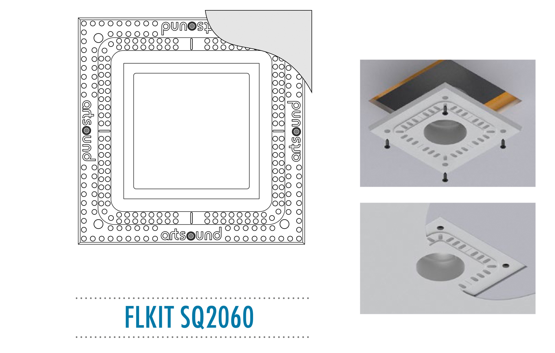 FLKIT SQ2060, Flush mount kit pour SQ2060