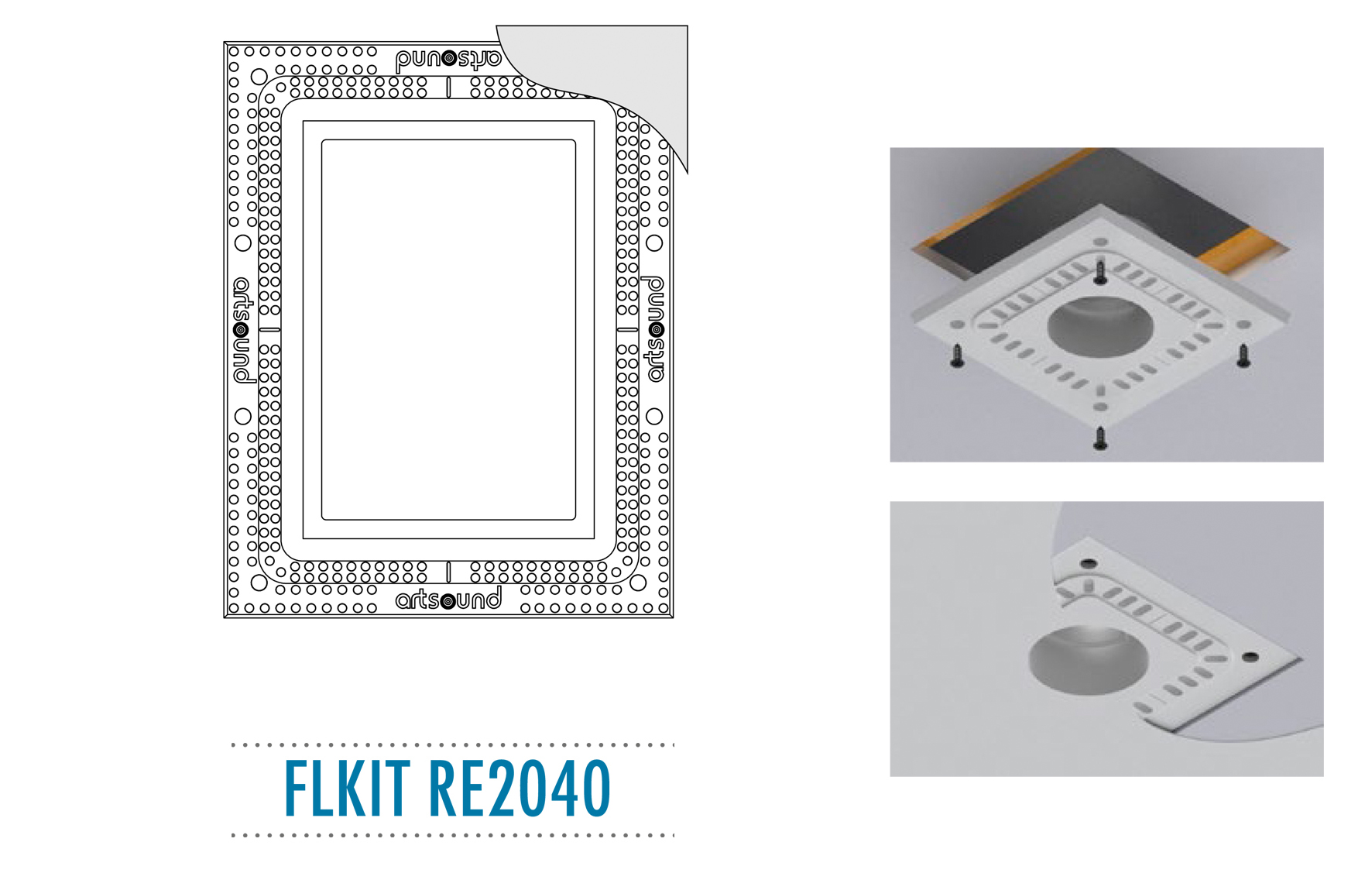FLKIT RE2040, Flush mount kit voor RE2040