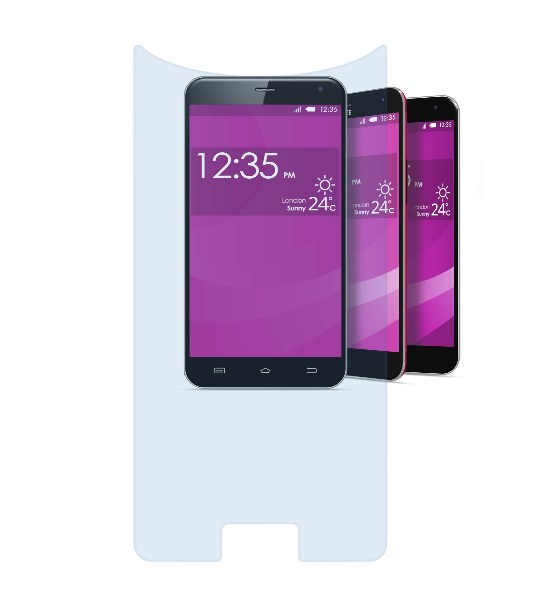 Screen protector universal, second glass, 5.7", transparent