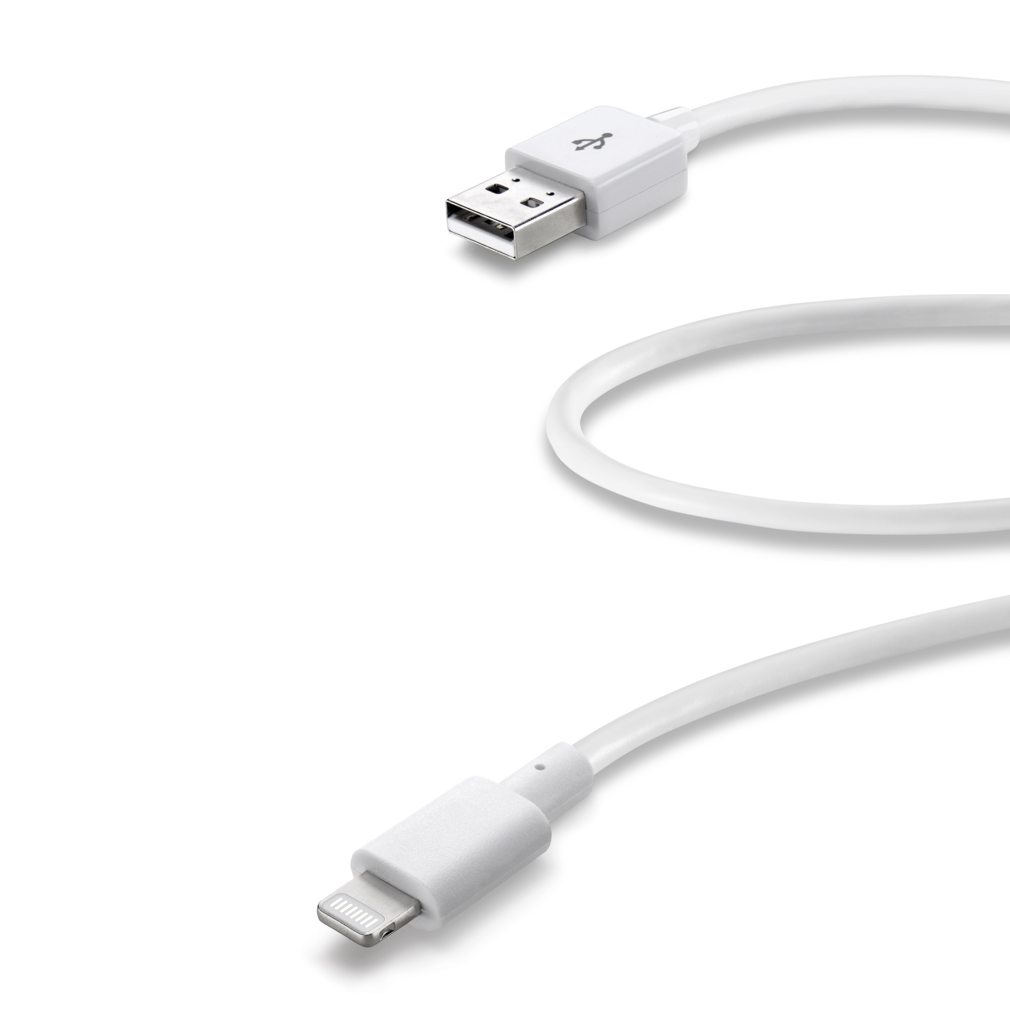 Data cable usb, Apple lightning, fast charge, 60cm, white