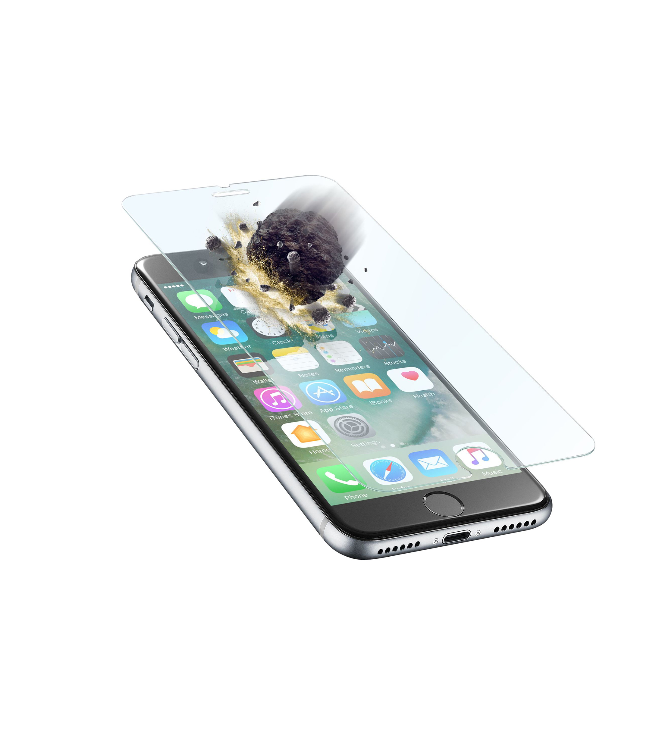 iPhone 8/7, SP tetraforce tempered glass, transparent
