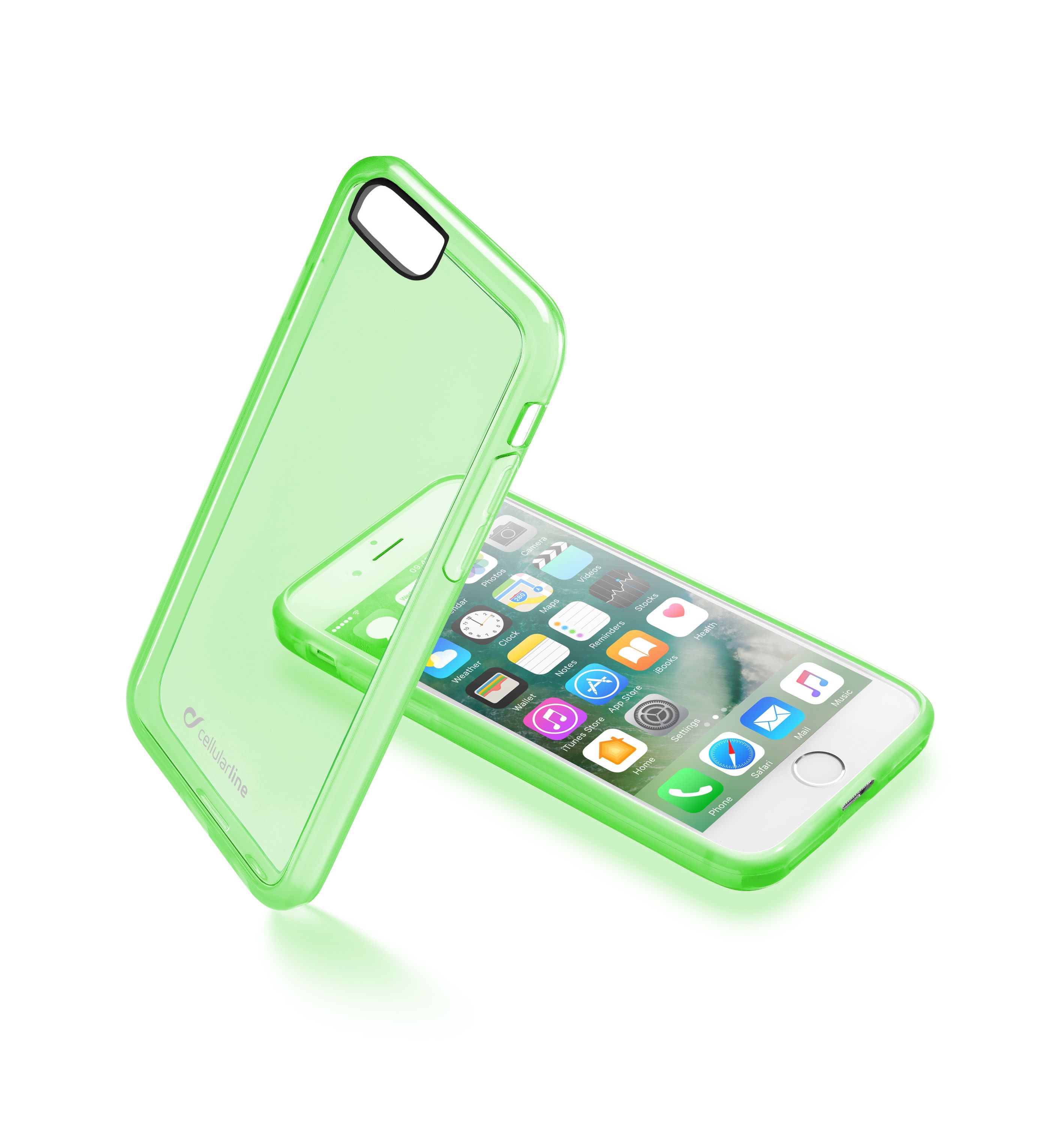 iPhone SE (2020)/8/7, cover, clear color, green