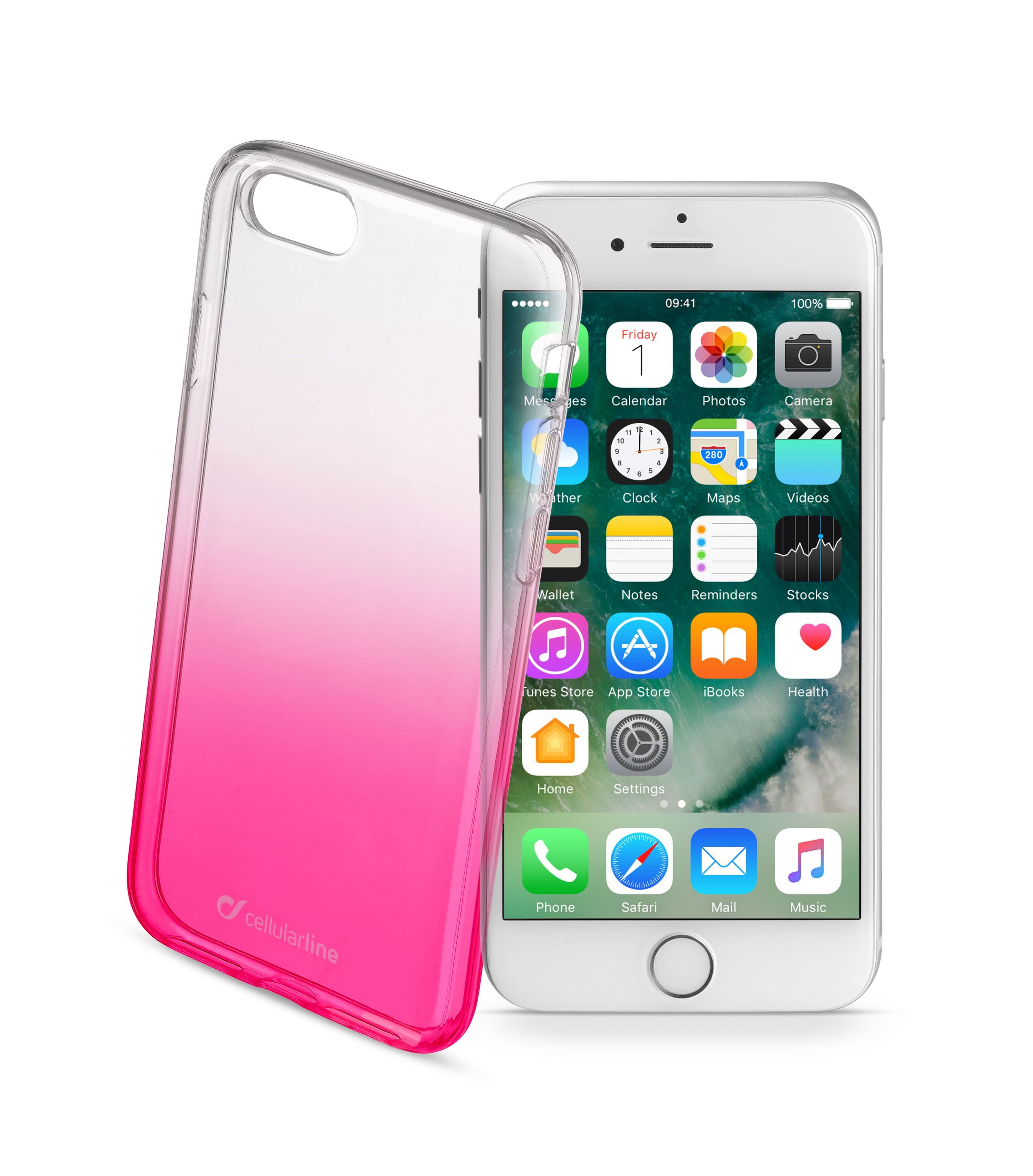 iPhone SE (2020)/8/7, cover, shadow, pink