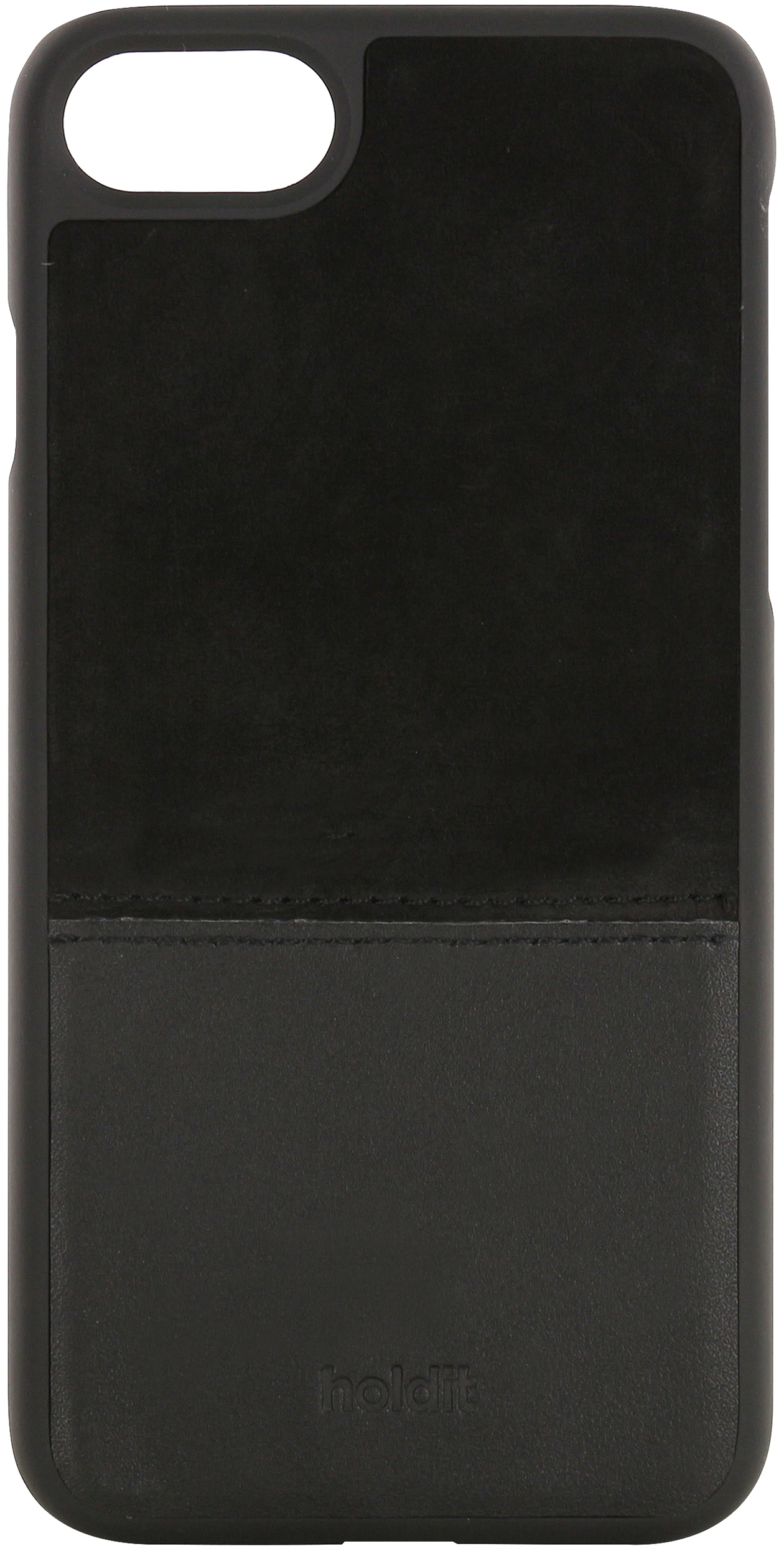 iPhone SE (2020)/8/7/6s/6, selected housse cuir/sude, noir