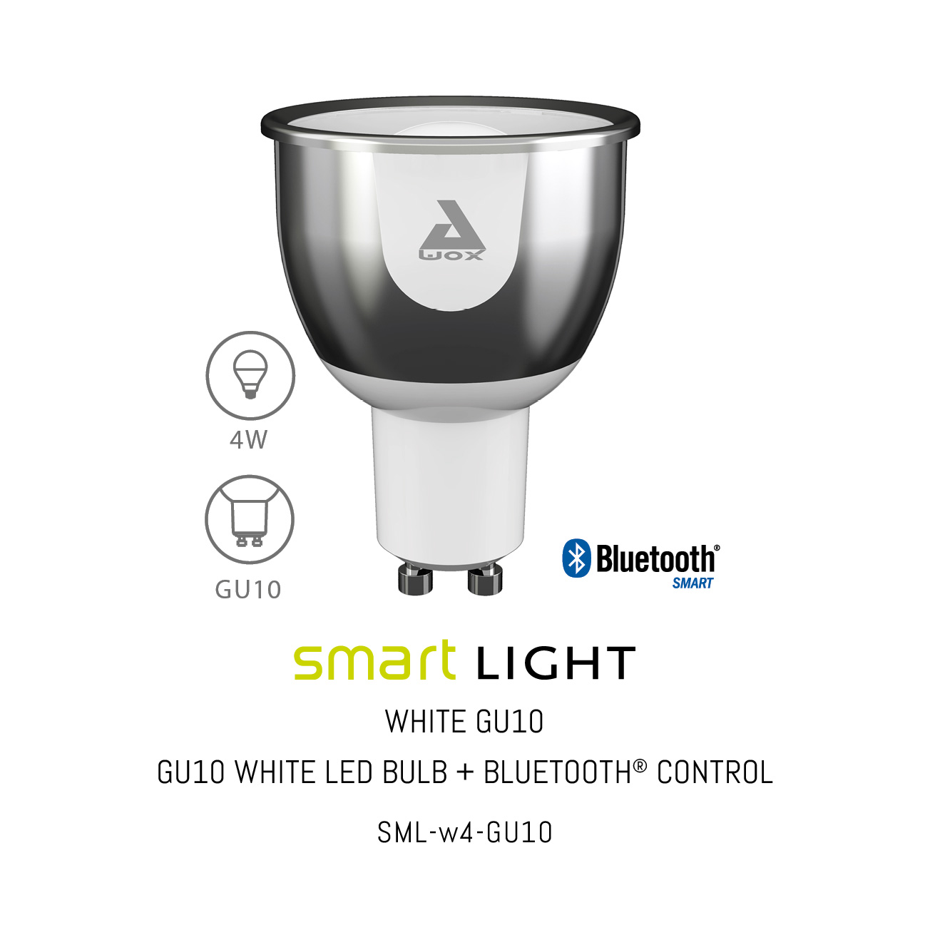 SML-W4 GU10, Smart light BT control, white