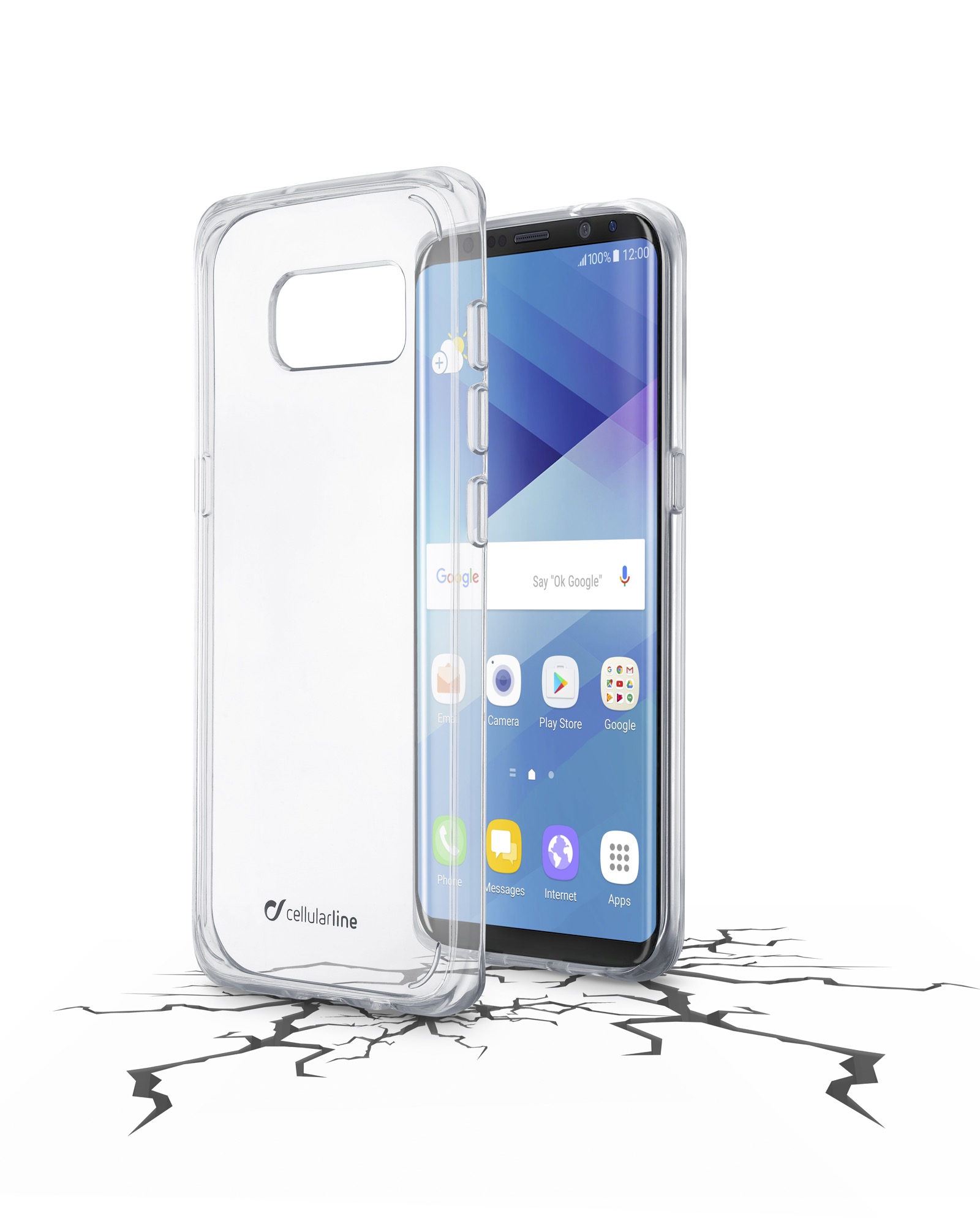 Samsung Galaxy S8, cover, clear duo, transparent