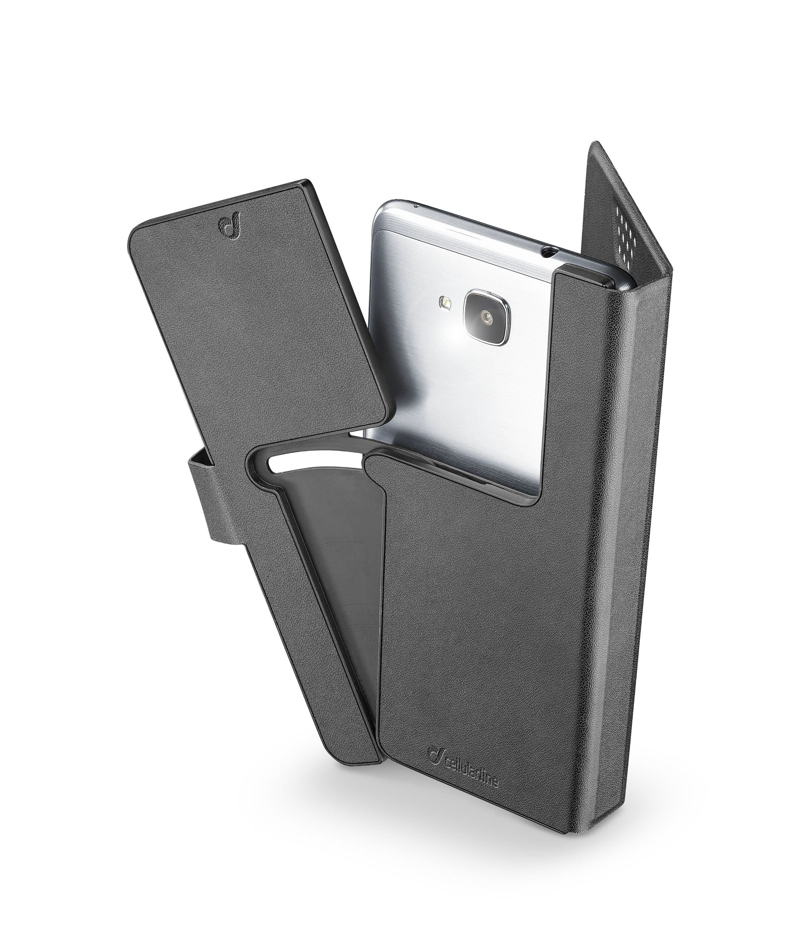 Book universal smartphone, slide&snap, 2XL, zwart