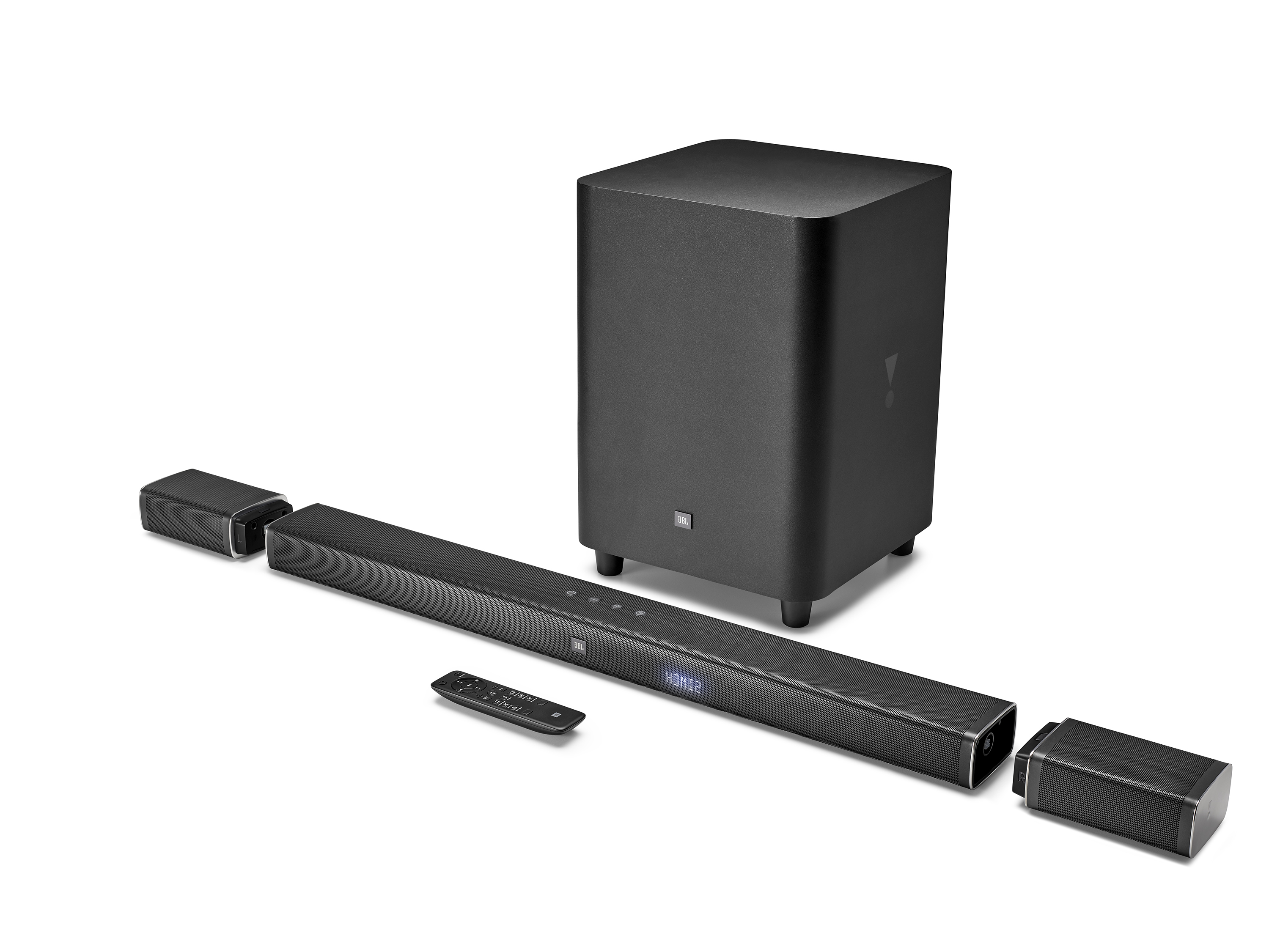 BAR 5.1 BLKEP, 5.1 soundbar + draadloze actieve subwoofer, BT+HDMI, zwart