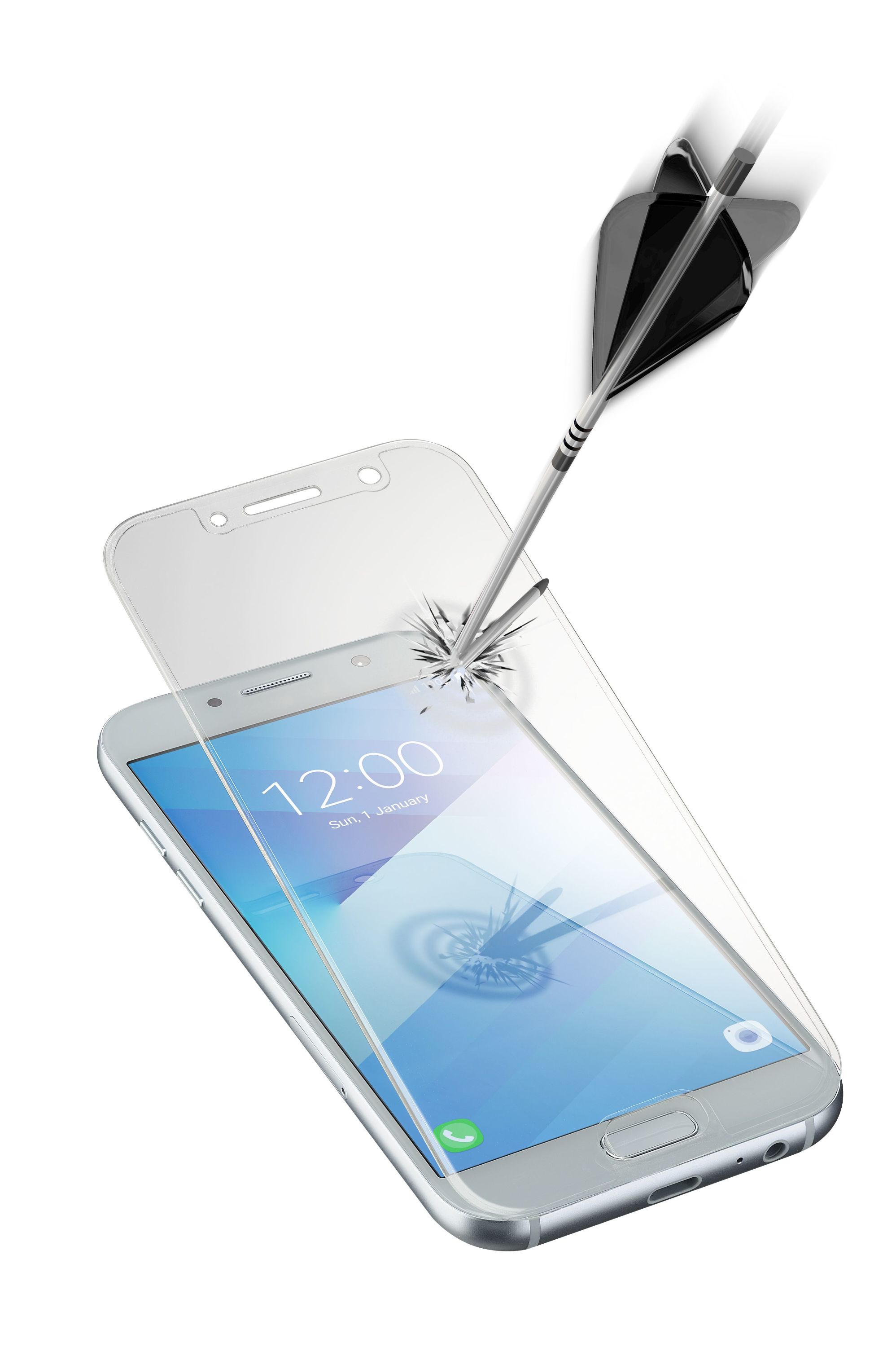 Samsung Galaxy A5 (2017), SP, tempered glass, capsule, transparent