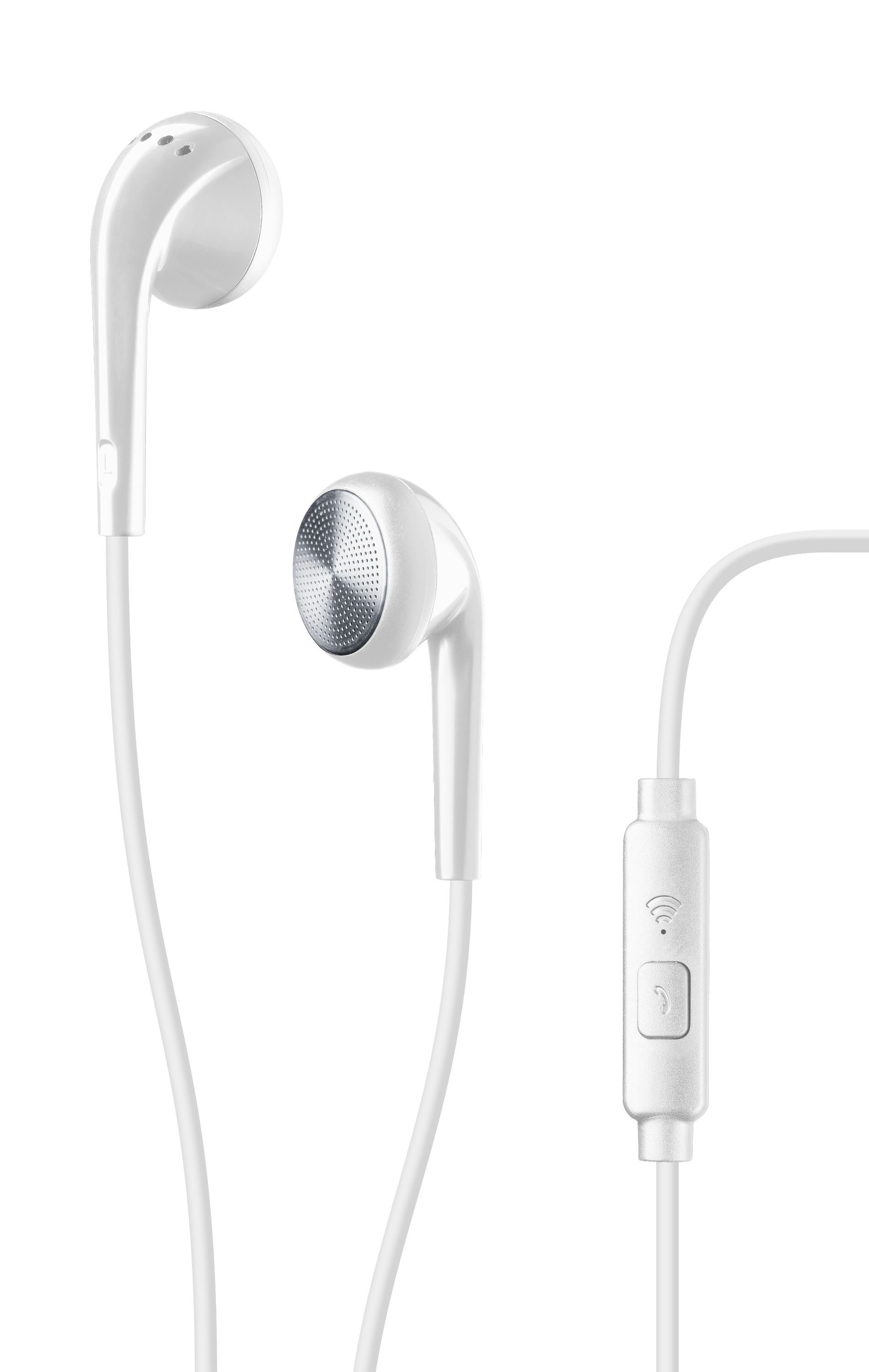 Club, in-ear HPH with mic, white