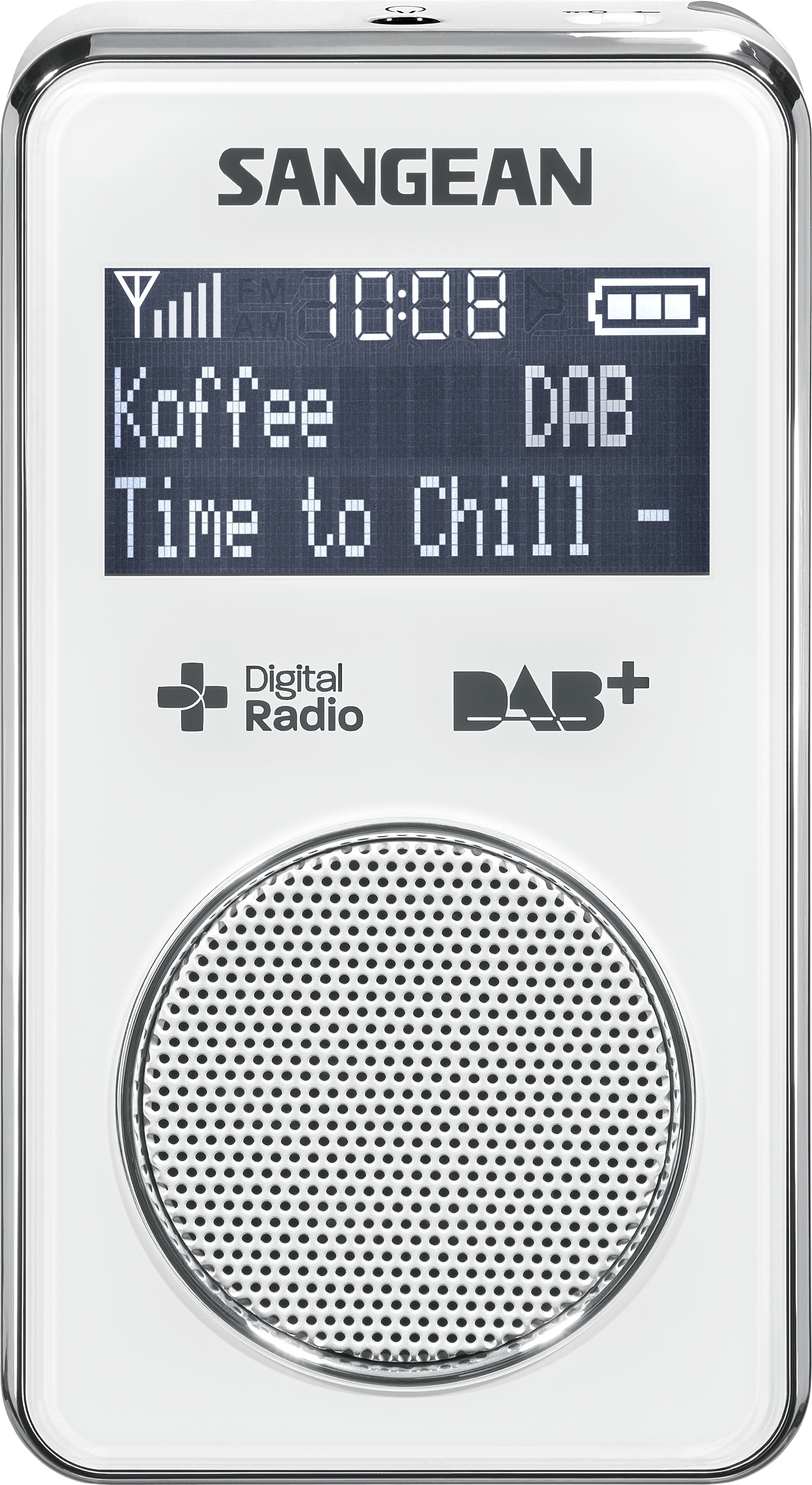 DPR-35 (POCKET 350) draagbare radio, oplaadbaar, DAB+, wit