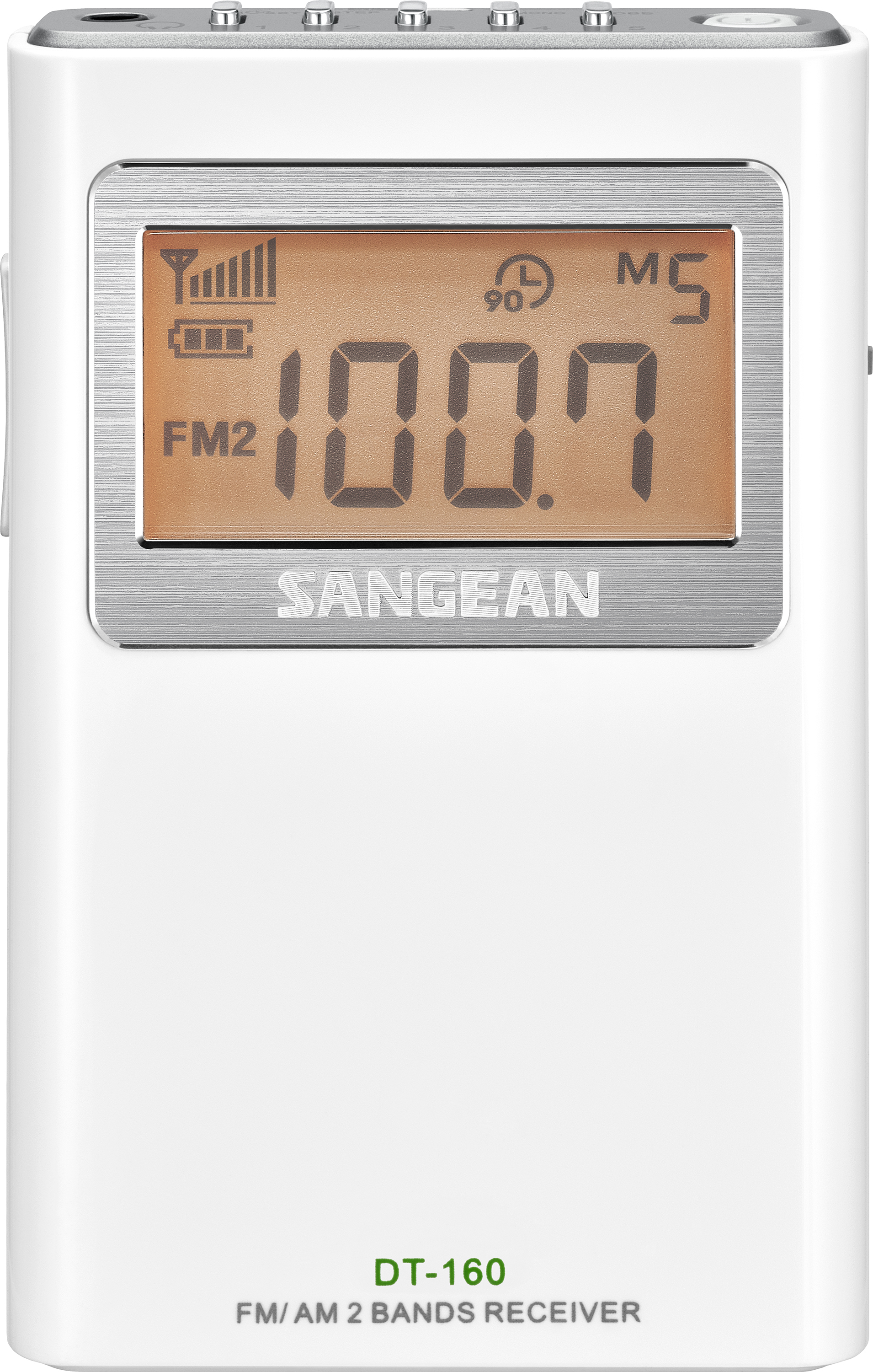 DT-160, pocket radio AM/FM, white