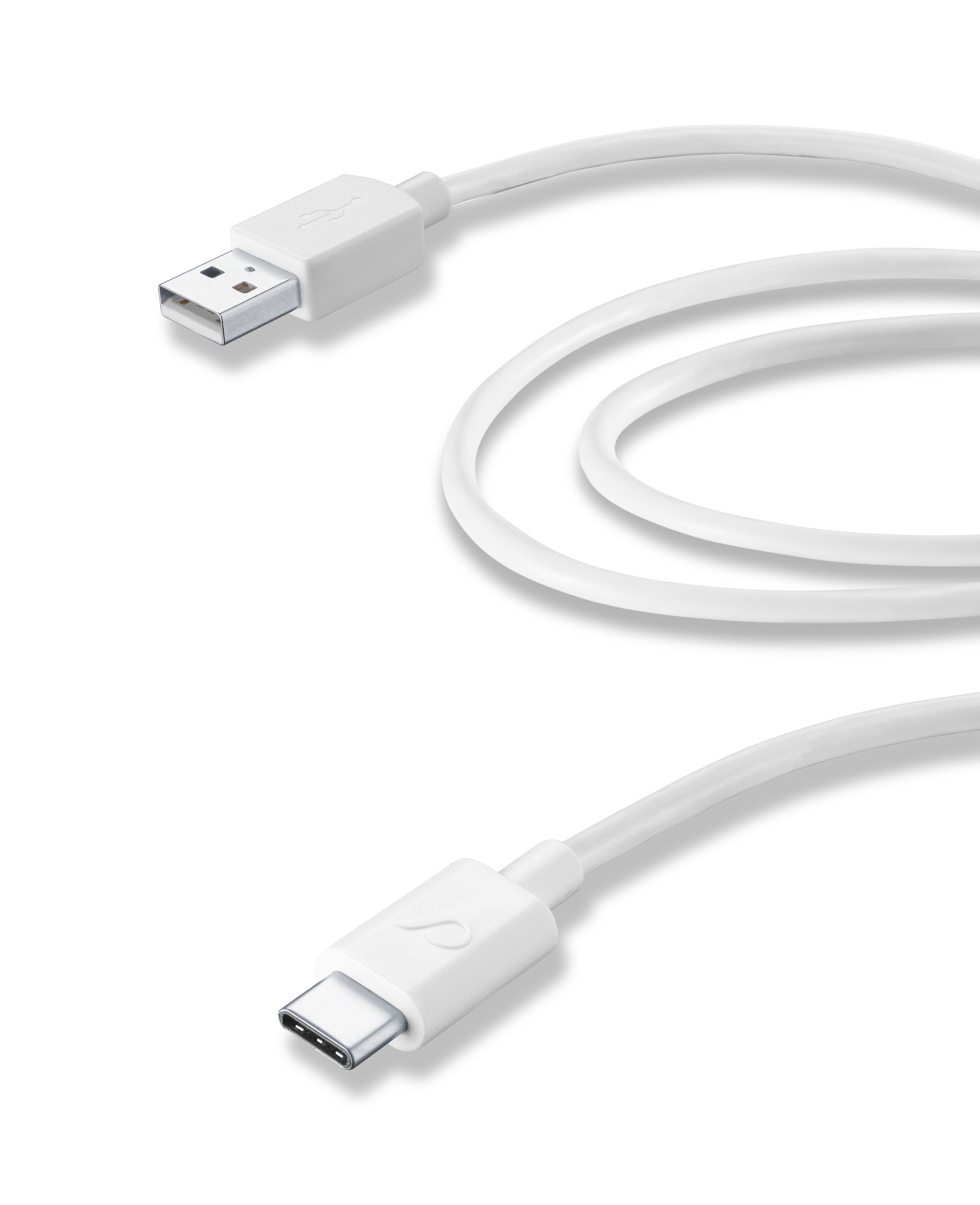 Usb cable, usb-a to usb-c 2m, white