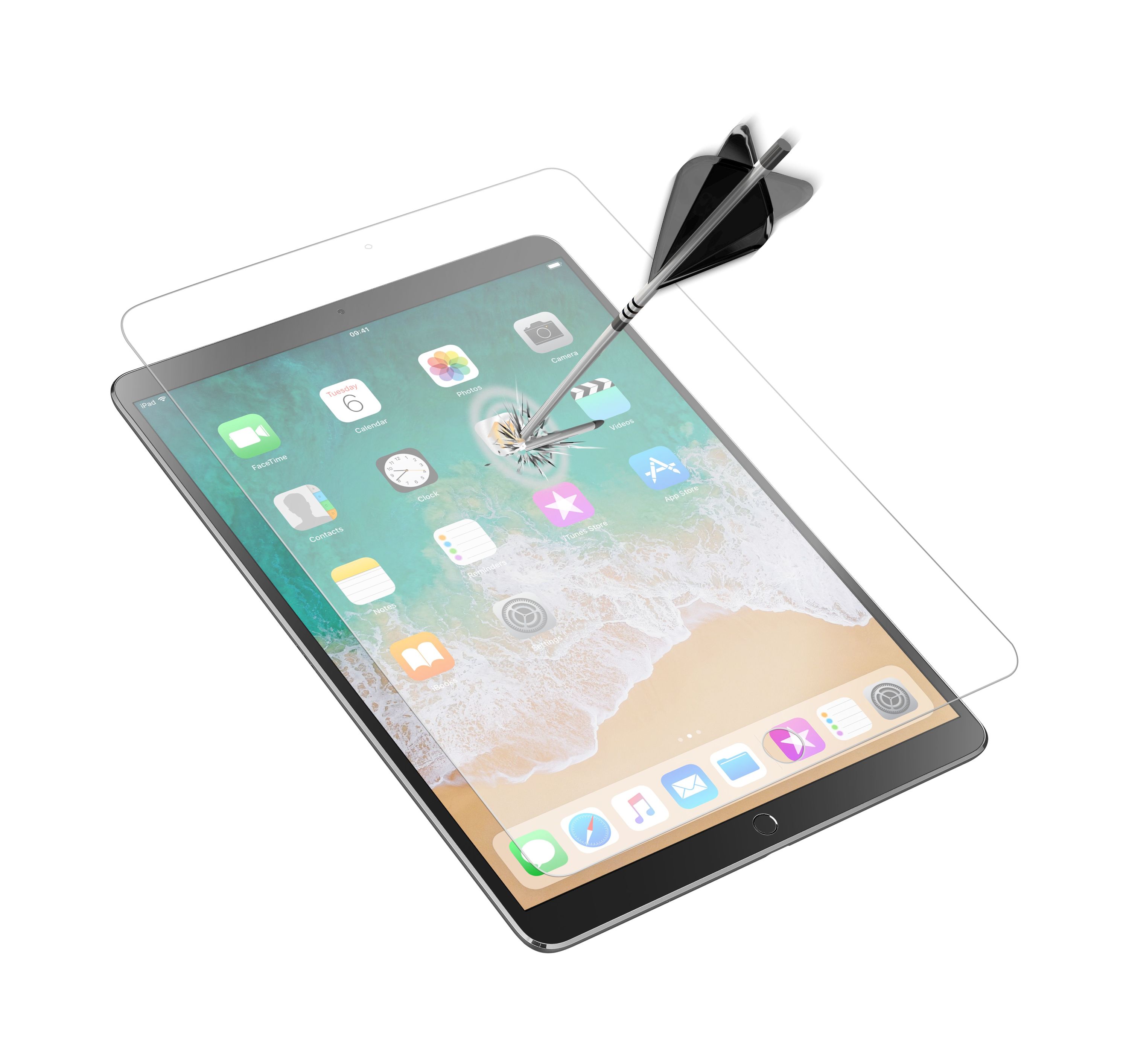 iPad Pro 12.9" (2017), SP tempered glass, transparent