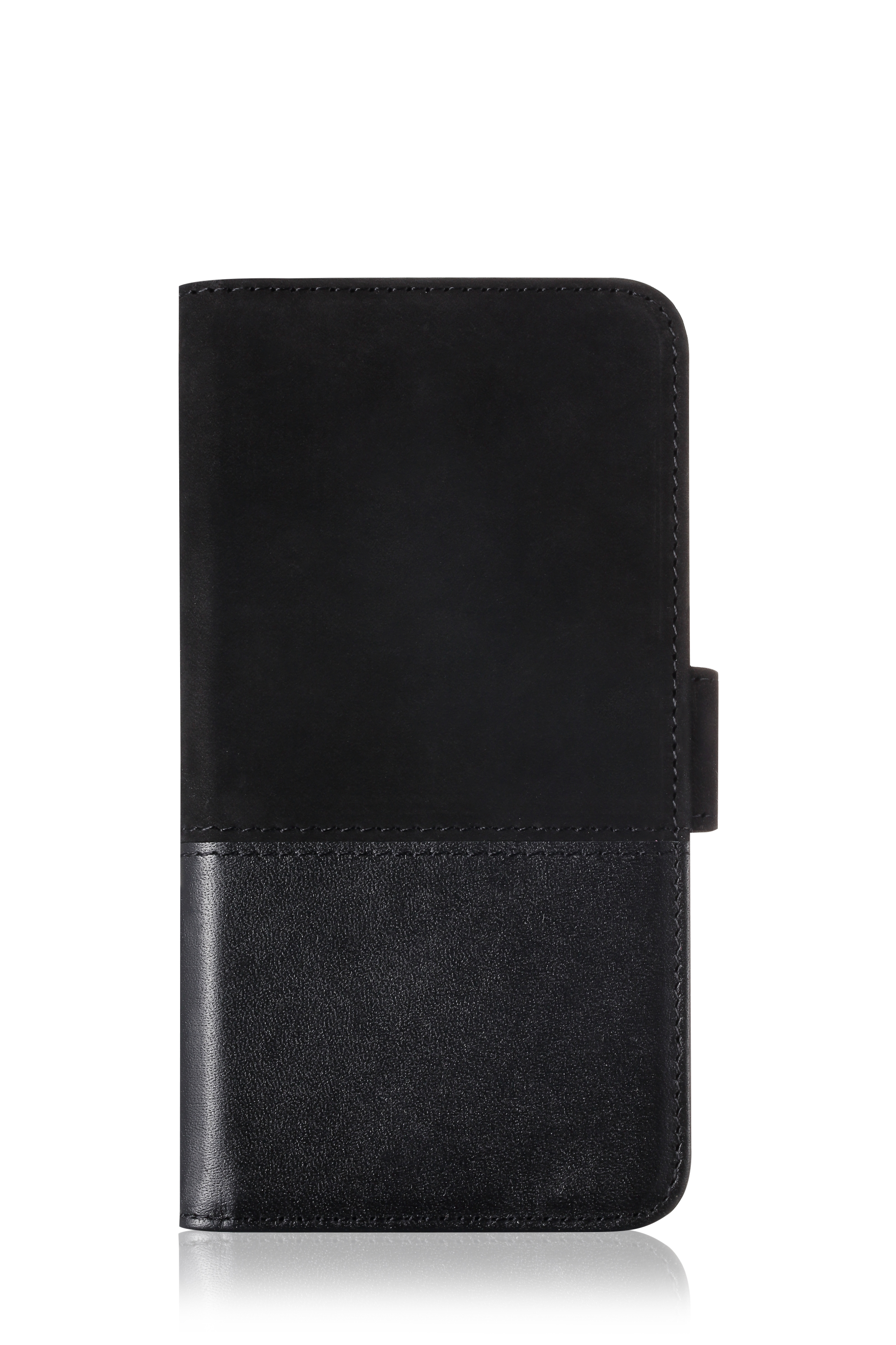 iPhone Xs/X, selected wallet leather/suede skrea, black