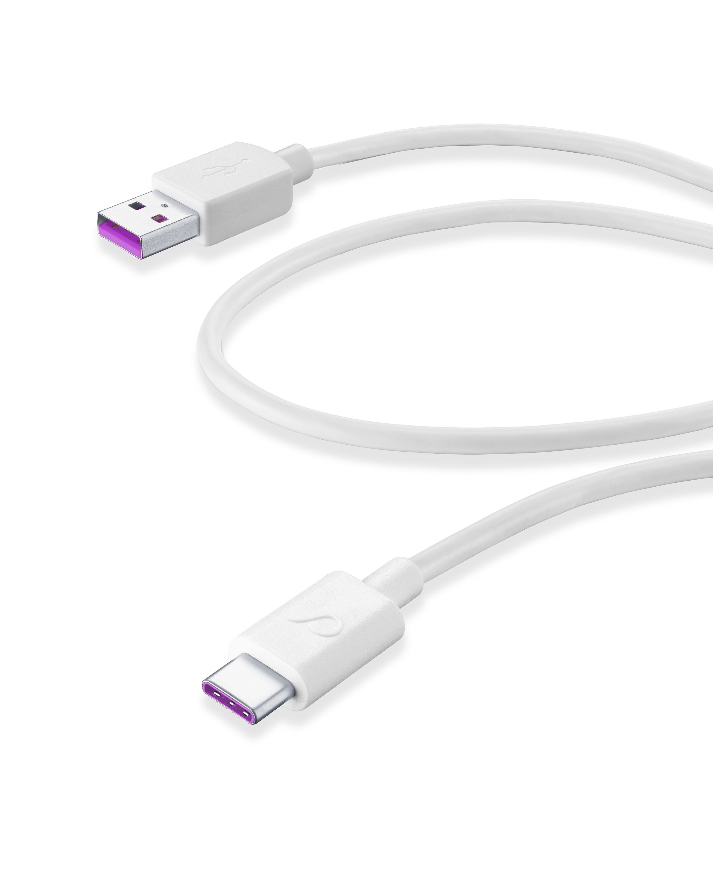 Usb cable, usb-a to usb-c 1,2m Huawei super charge, white
