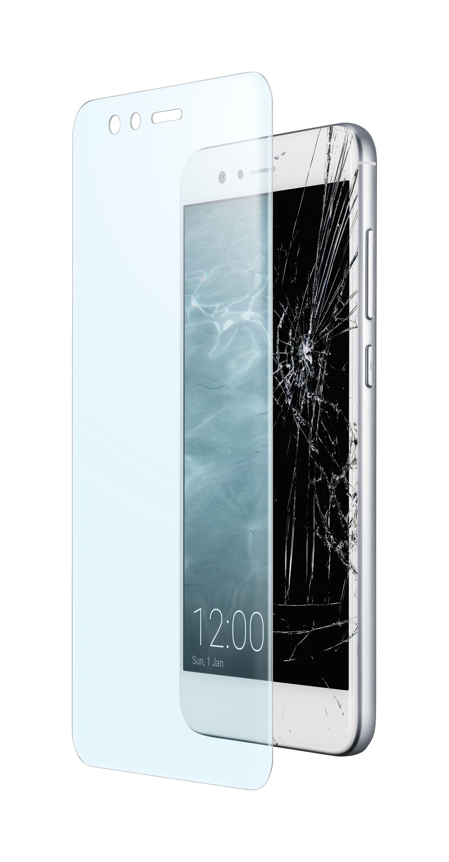 Huawei P10 Lite, prot. d'cran verre tremp capsule, transparent