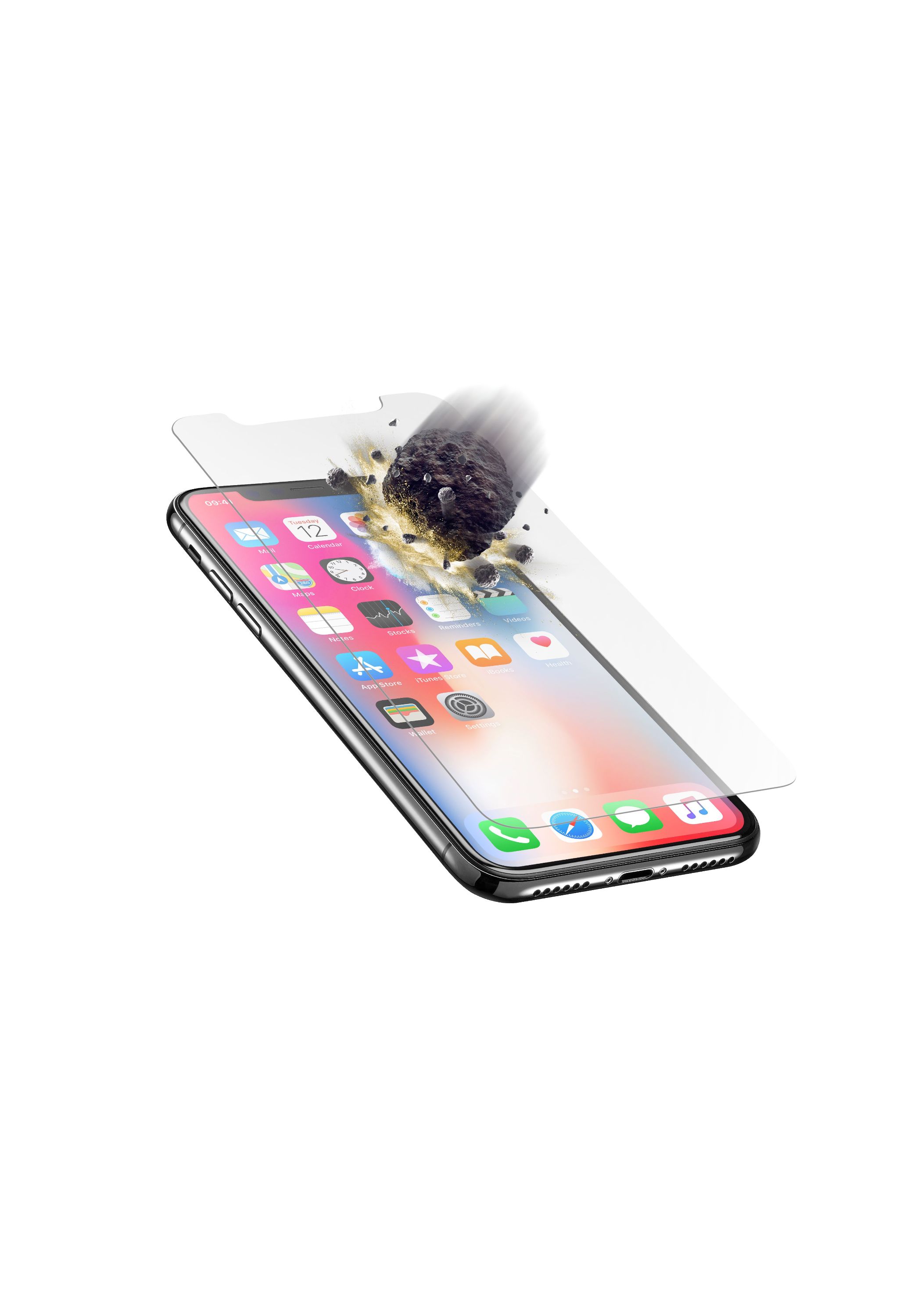 iPhone 11 Pro/Xs/X, SP tetraforce tempered glass, transparent