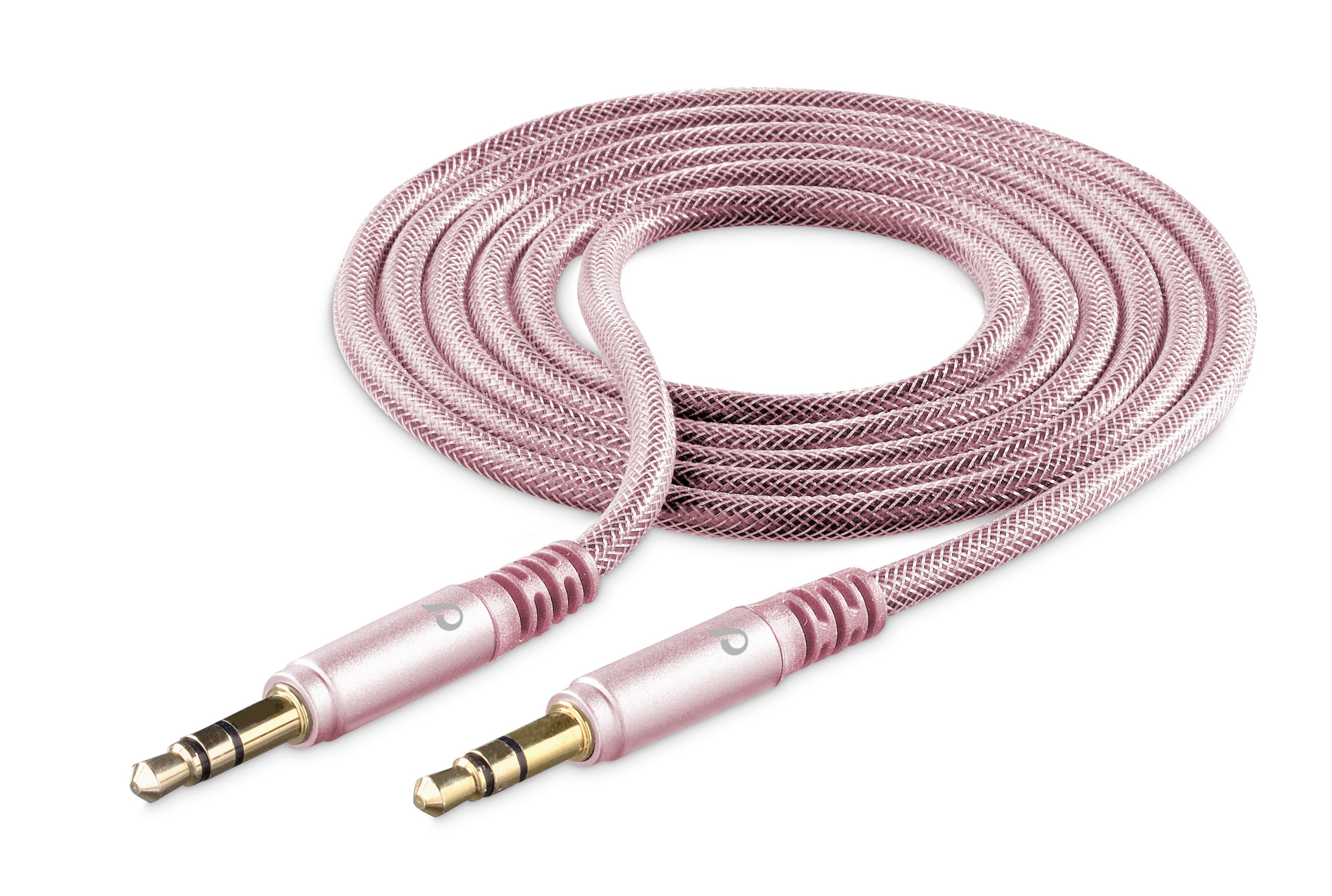 UD aux cable, 3,5mm to 3,5 mm jack, pink