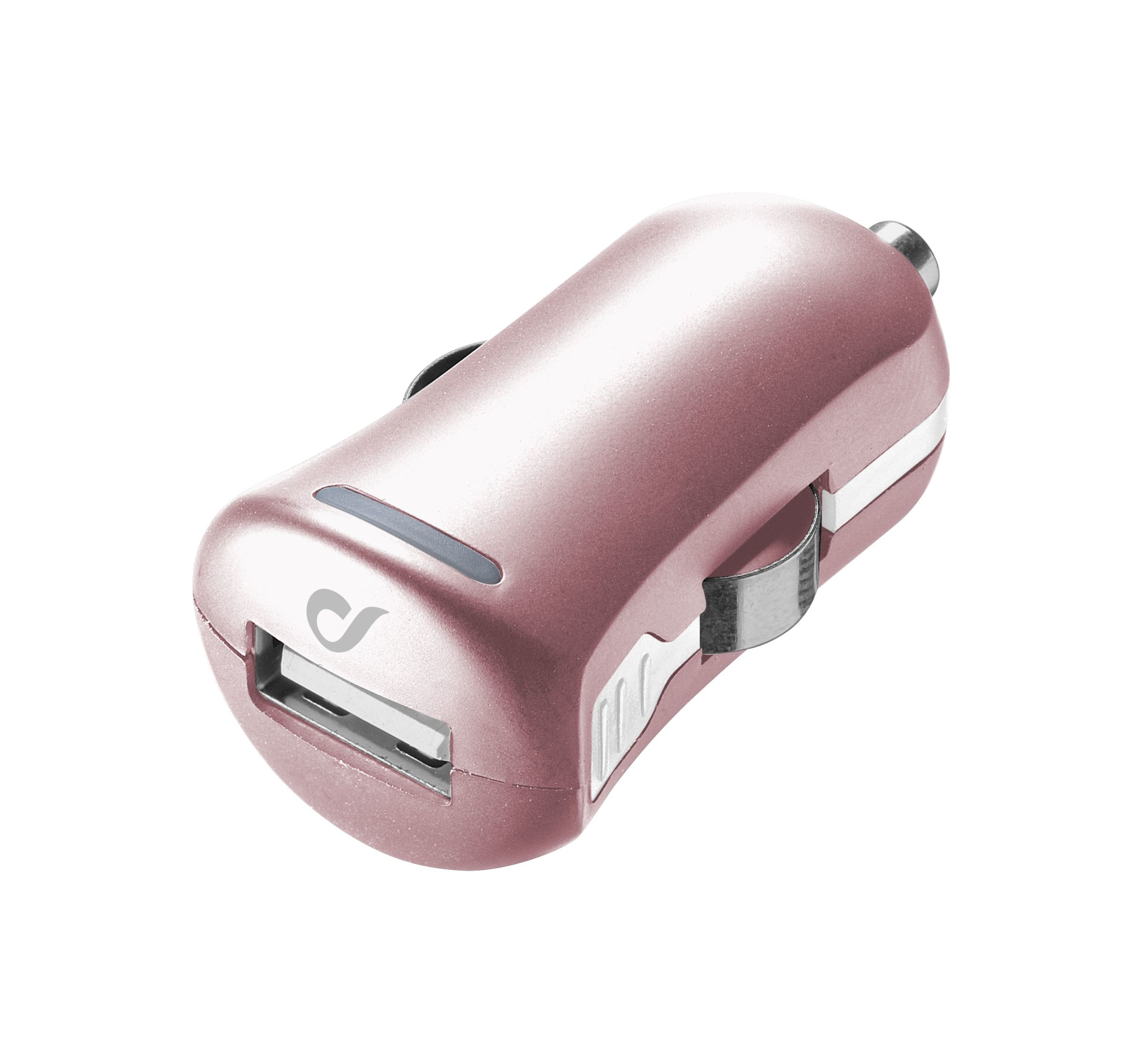 UD autolader usb, 10W/2A Apple, roze