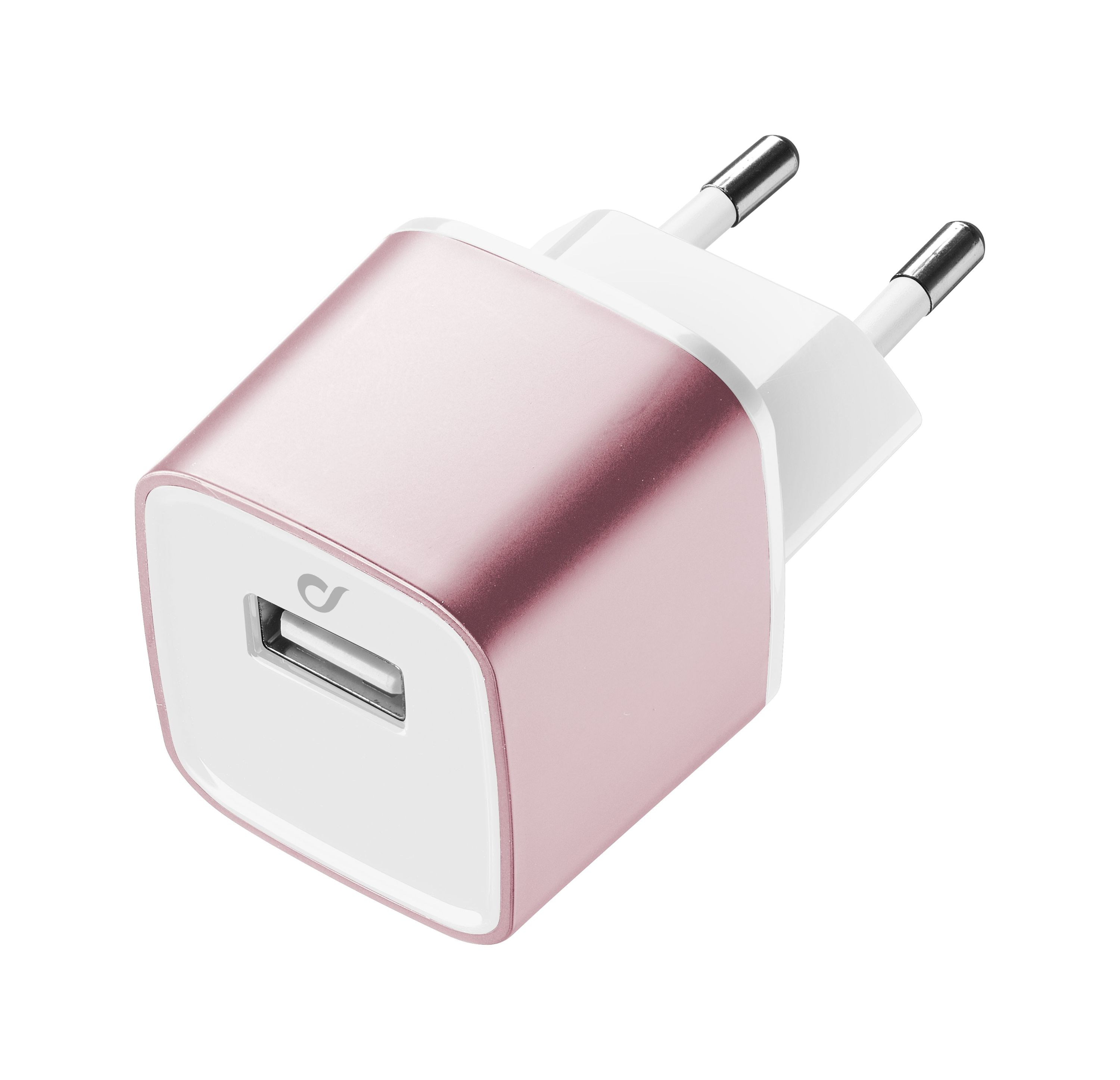 UD travel charger usb, 10W/2A Apple, pink