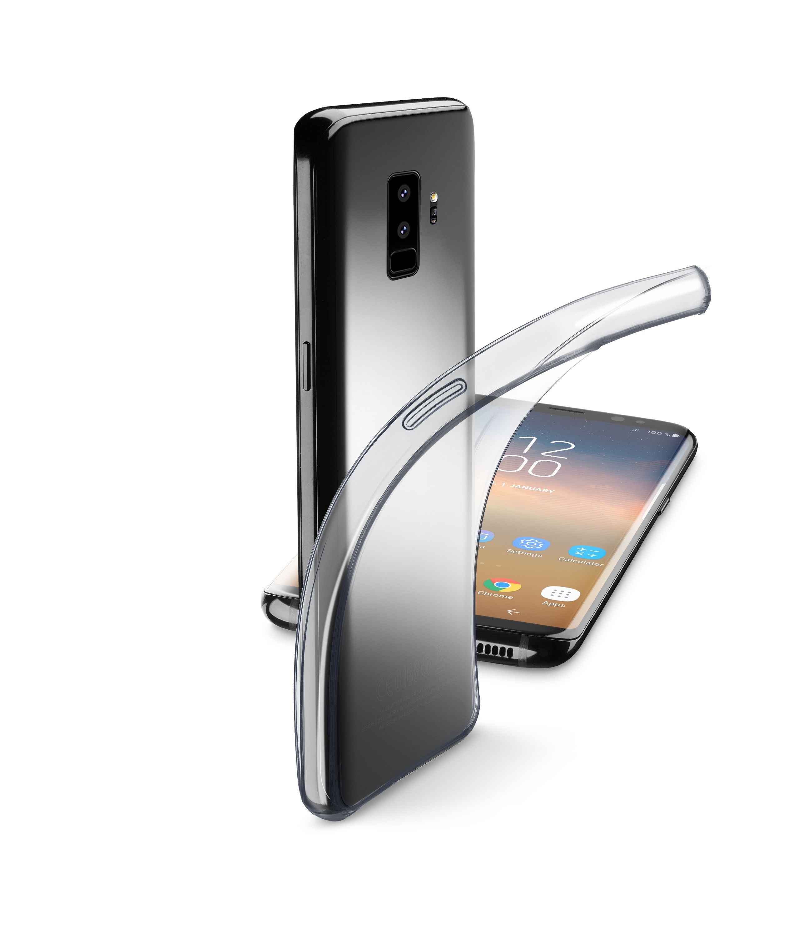 Samsung Galaxy S9 Plus, case fine soft, transparent