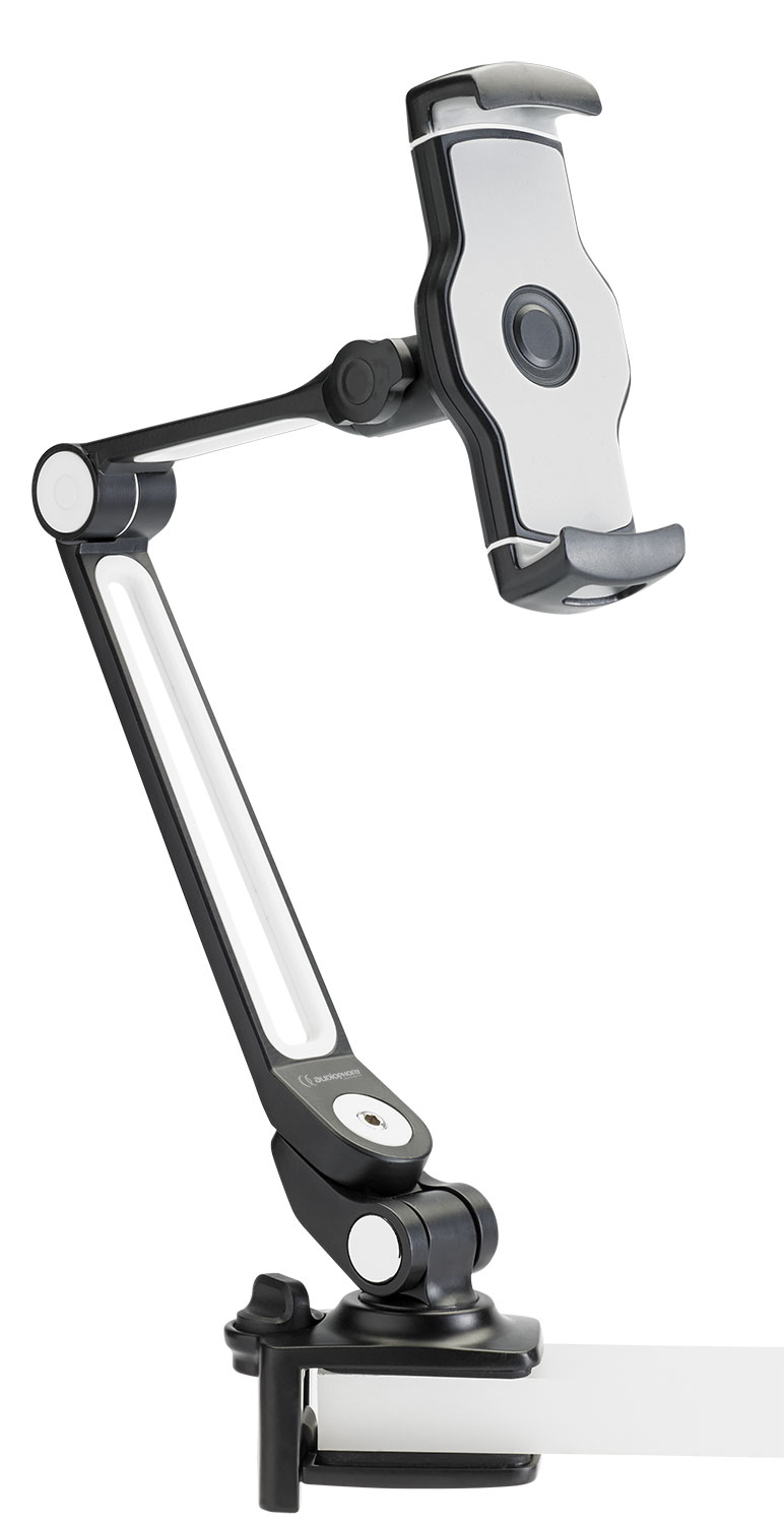 MEDIAstage2 - Smartphone and tablet aluminium stand with clamp