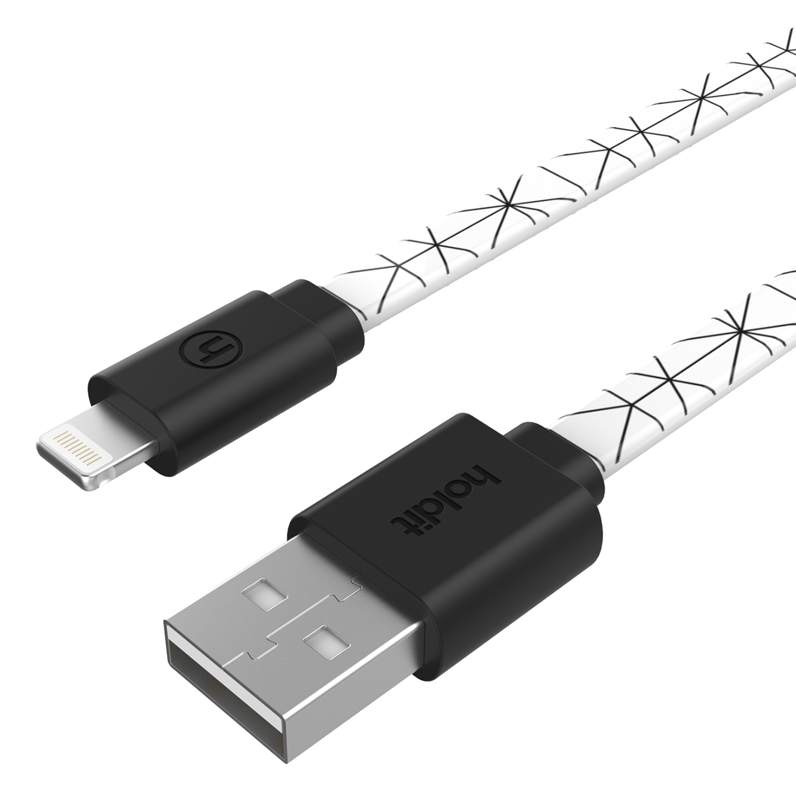 Usb cable, style lightning 2m, superstar white
