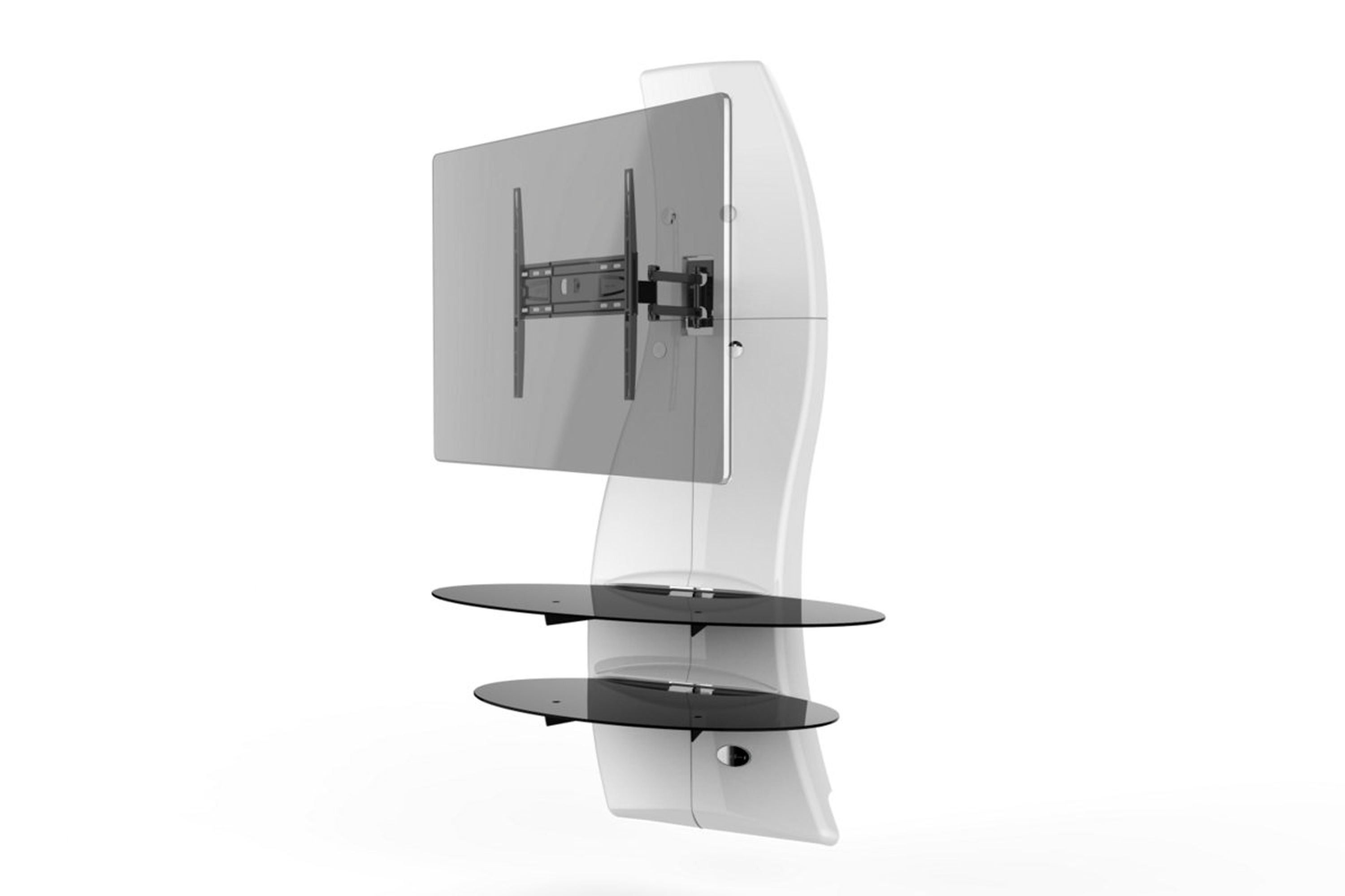 Ghost design 2000, wall cabinet double arm bracket VESA 200/300/400, white