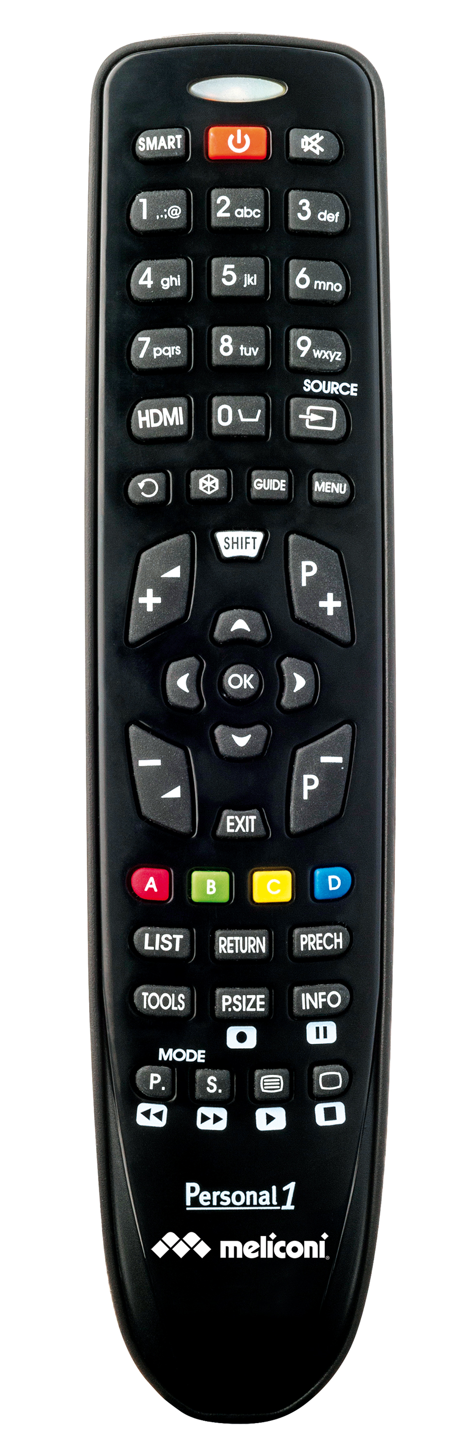Gumbody personal 1, universal remote control Samsung tv ready to use rubber body, black