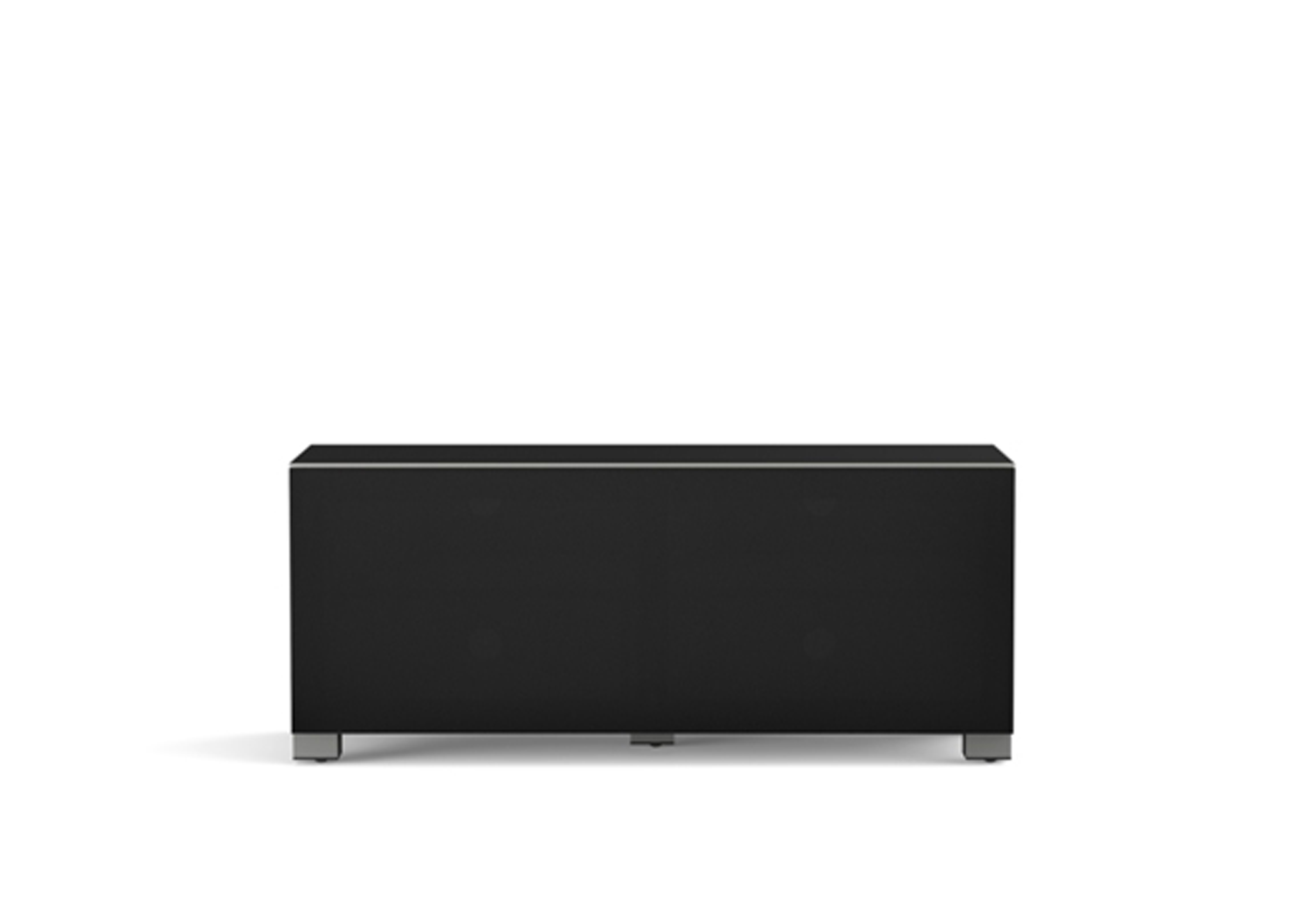 Mobile tv 12040F, meuble tv 120x40cm textile, noir