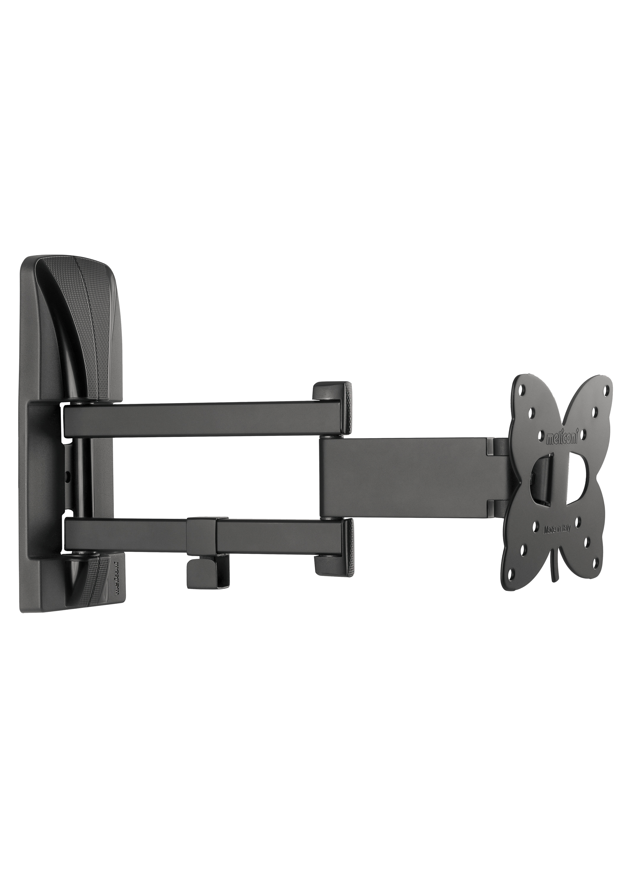 Slimstyle 100 SDR, wall bracket rotatable double arm for tv up to 25 inch, black