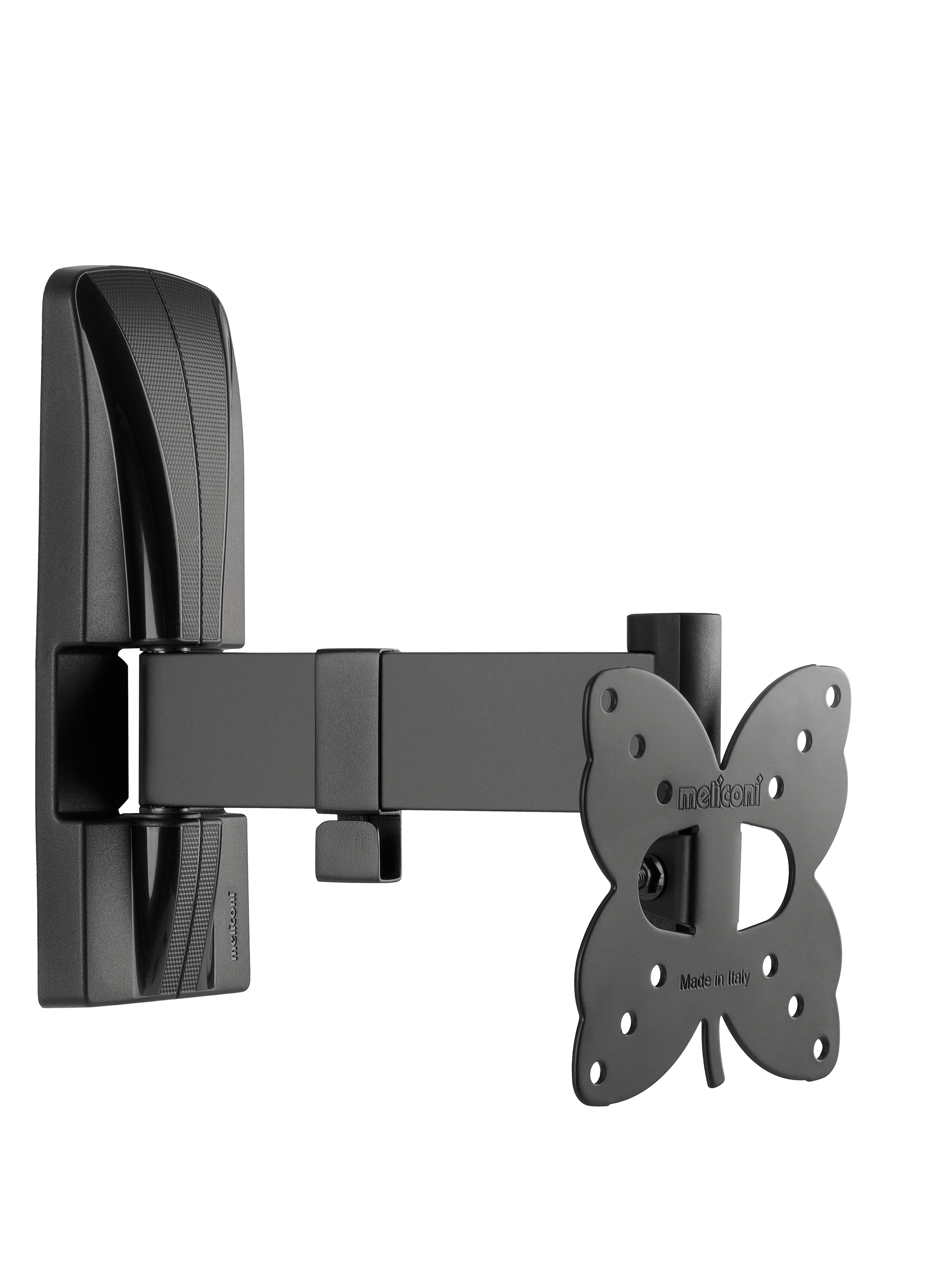 Slimstyle 100 SR, wall bracket rotatable with arm for 14-25 inch tv, black