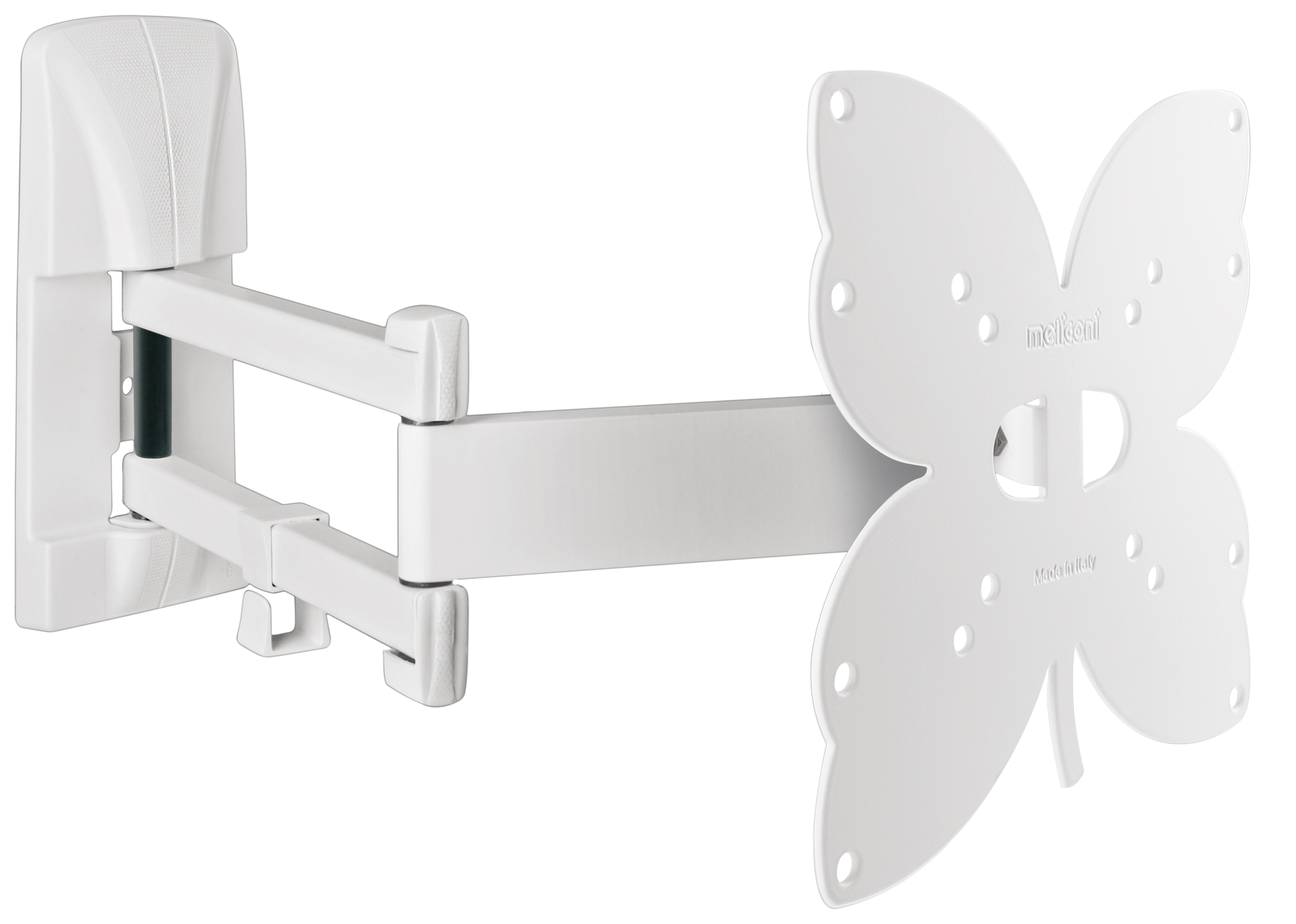 Slimstyle 200 SDR, wall bracket rotatable double arm for 26-40 inch tv, whi