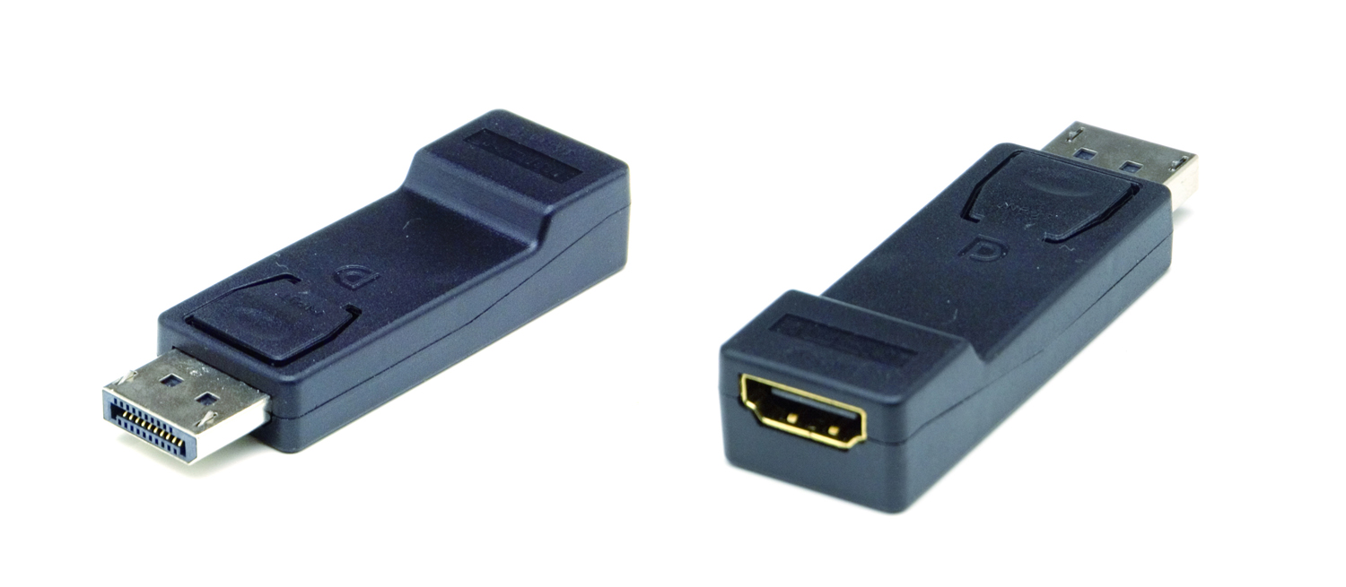 6245, Adapter DB 20pin/M / HDMI/F, Black