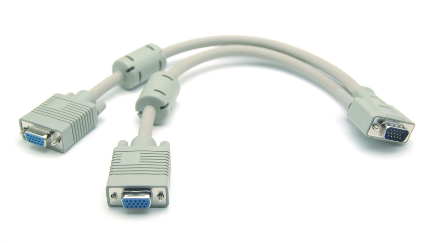 3235, Y cable VGA/M / 2xRGA/F, 0.25m, Gray