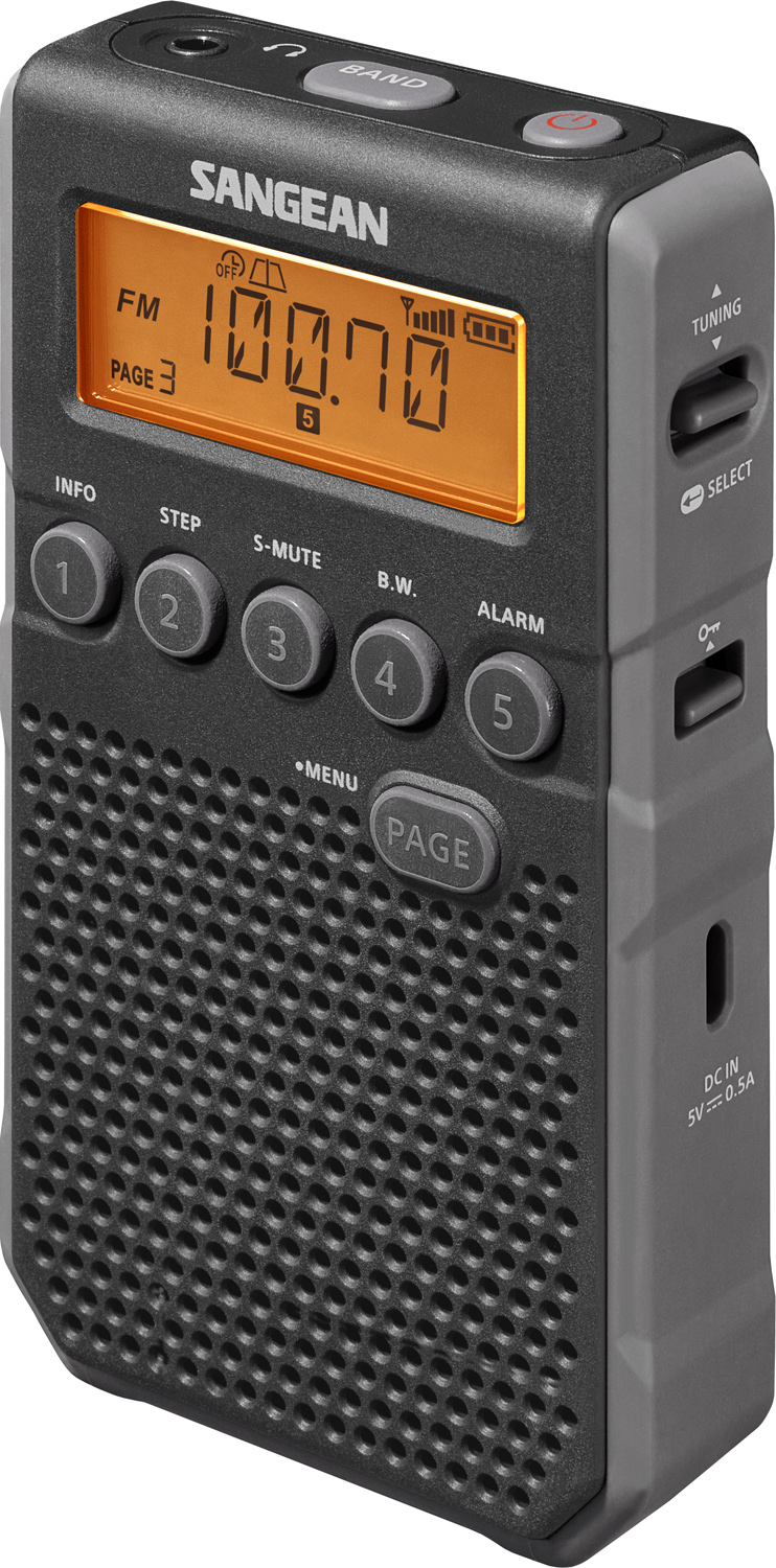 DT-800 (Pocket 800), hand-held receiver FM/AM, black