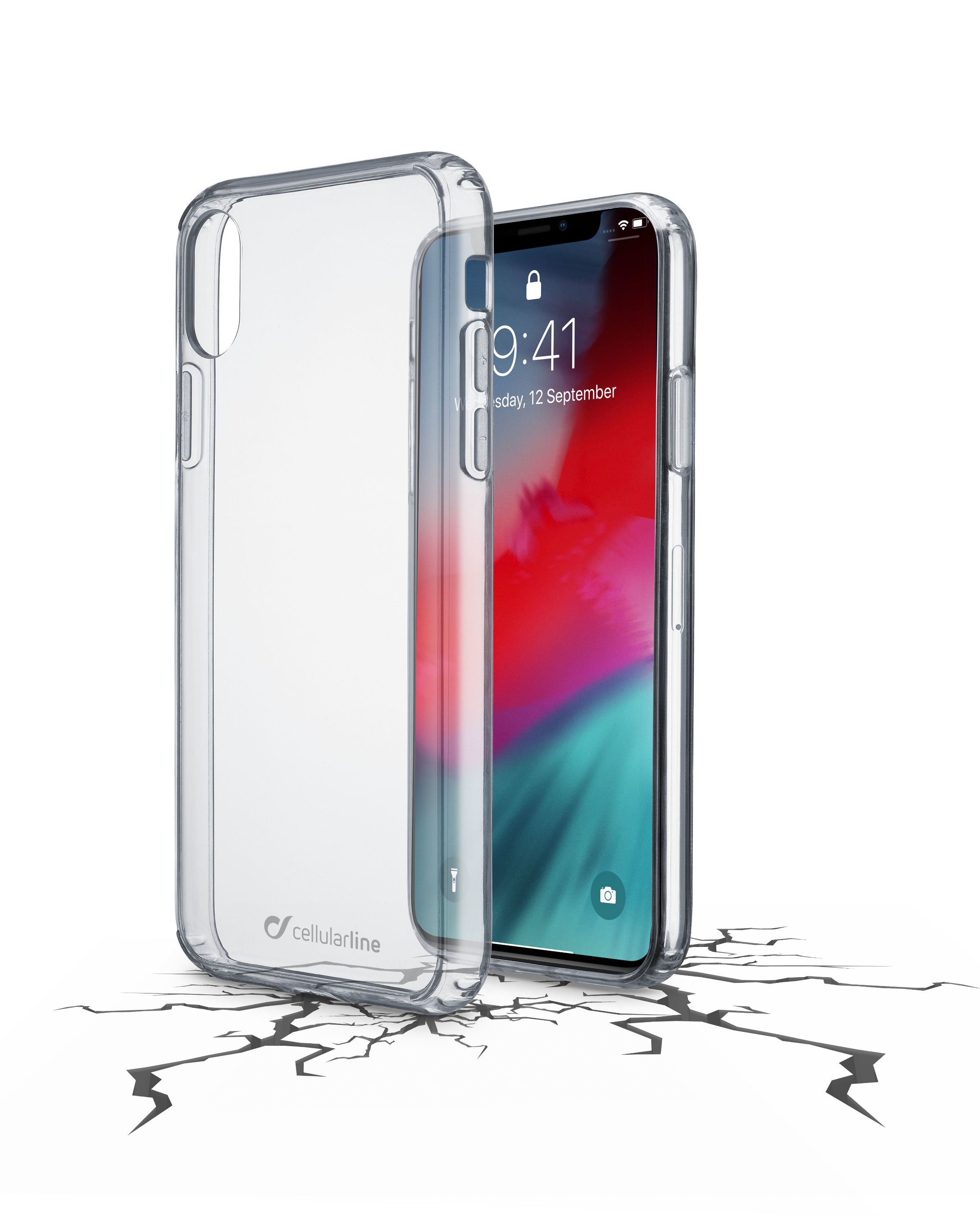 iPhone Xr, case clear duo, transparent